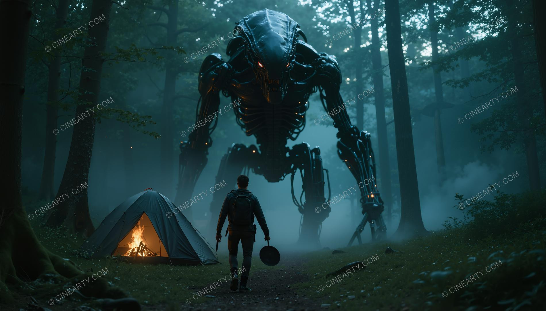 Tourists and the Alien Robot 77125