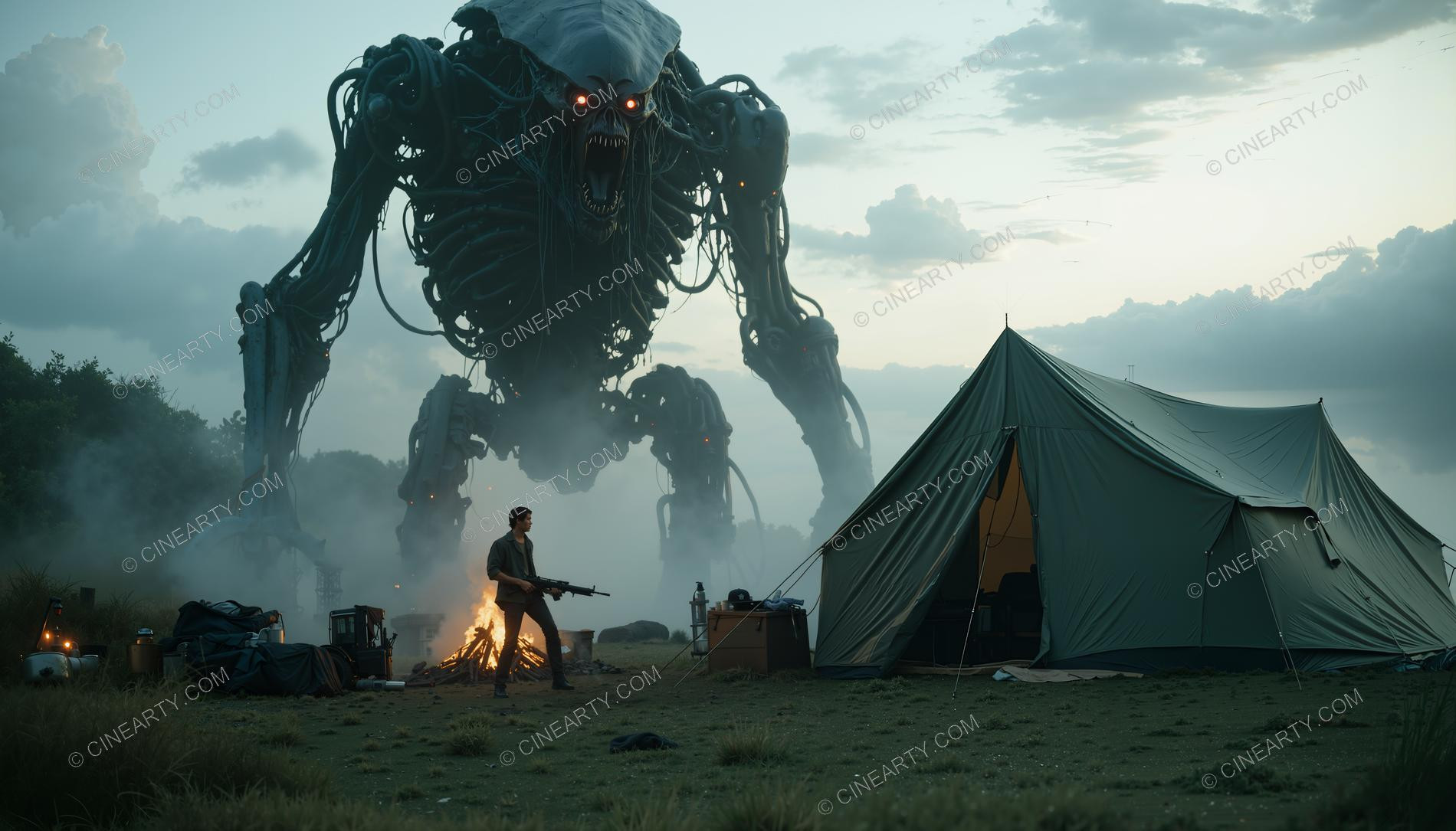 Tourists and the Alien Robot 21572