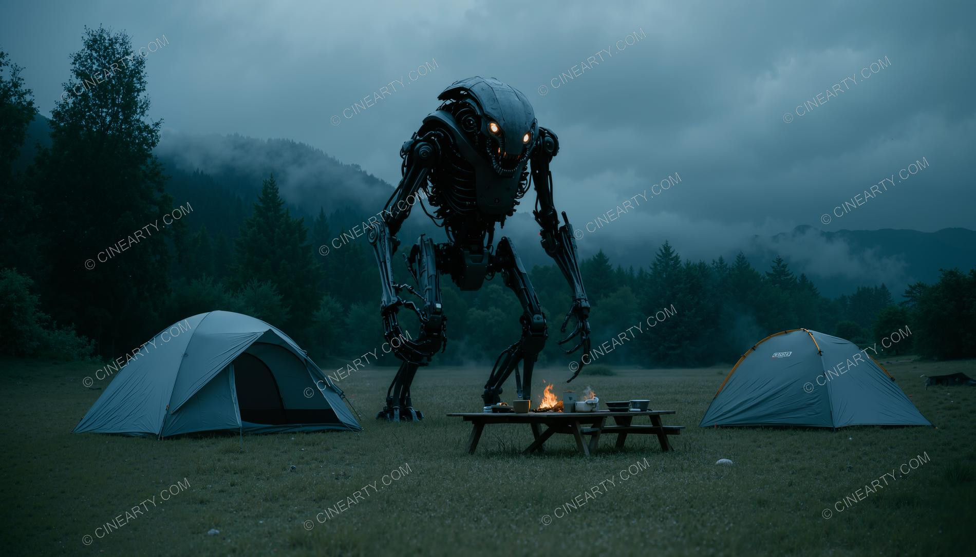 Tourists and the Alien Robot 40281