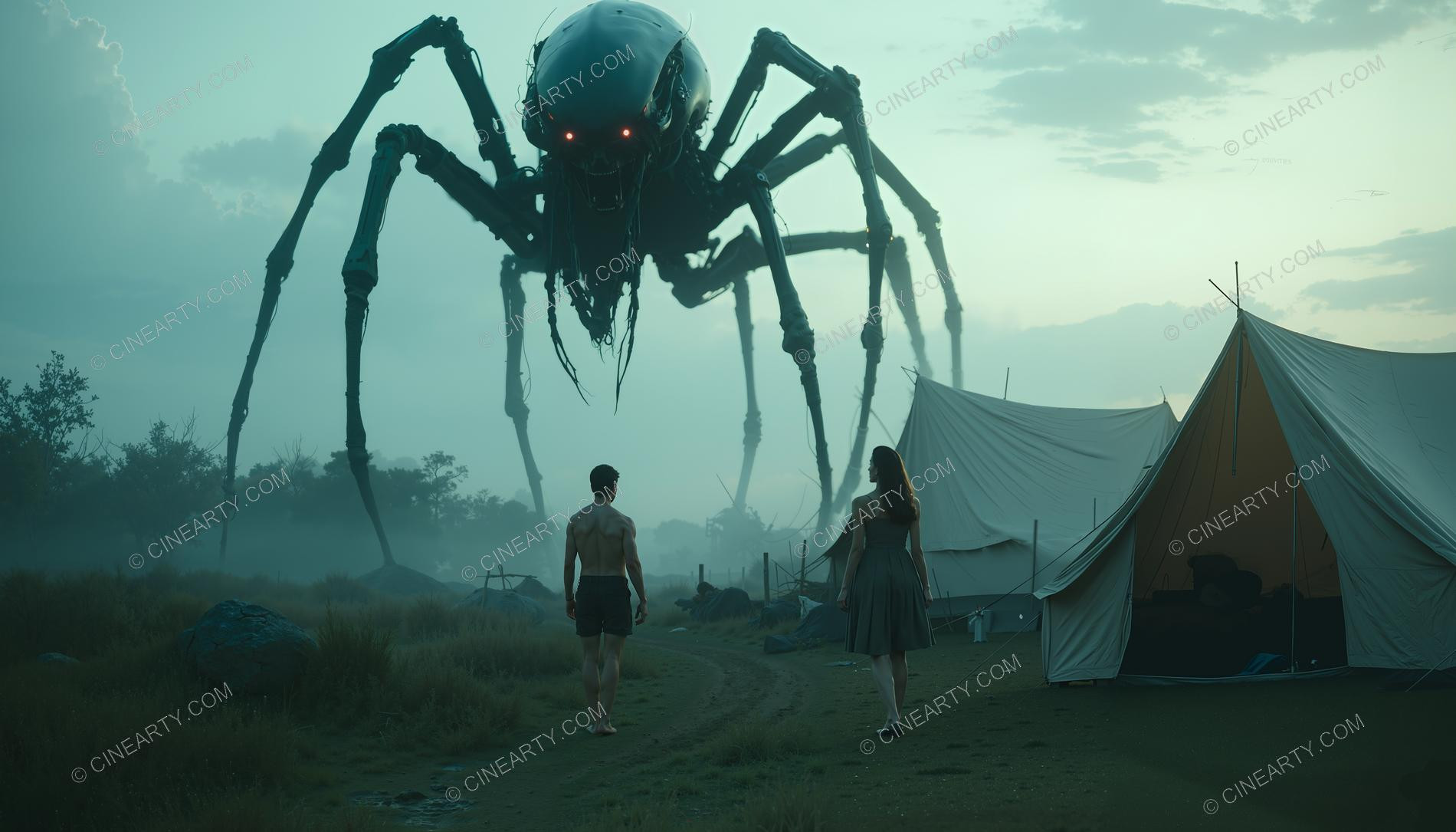 Tourists and the Mutant Spider 69381