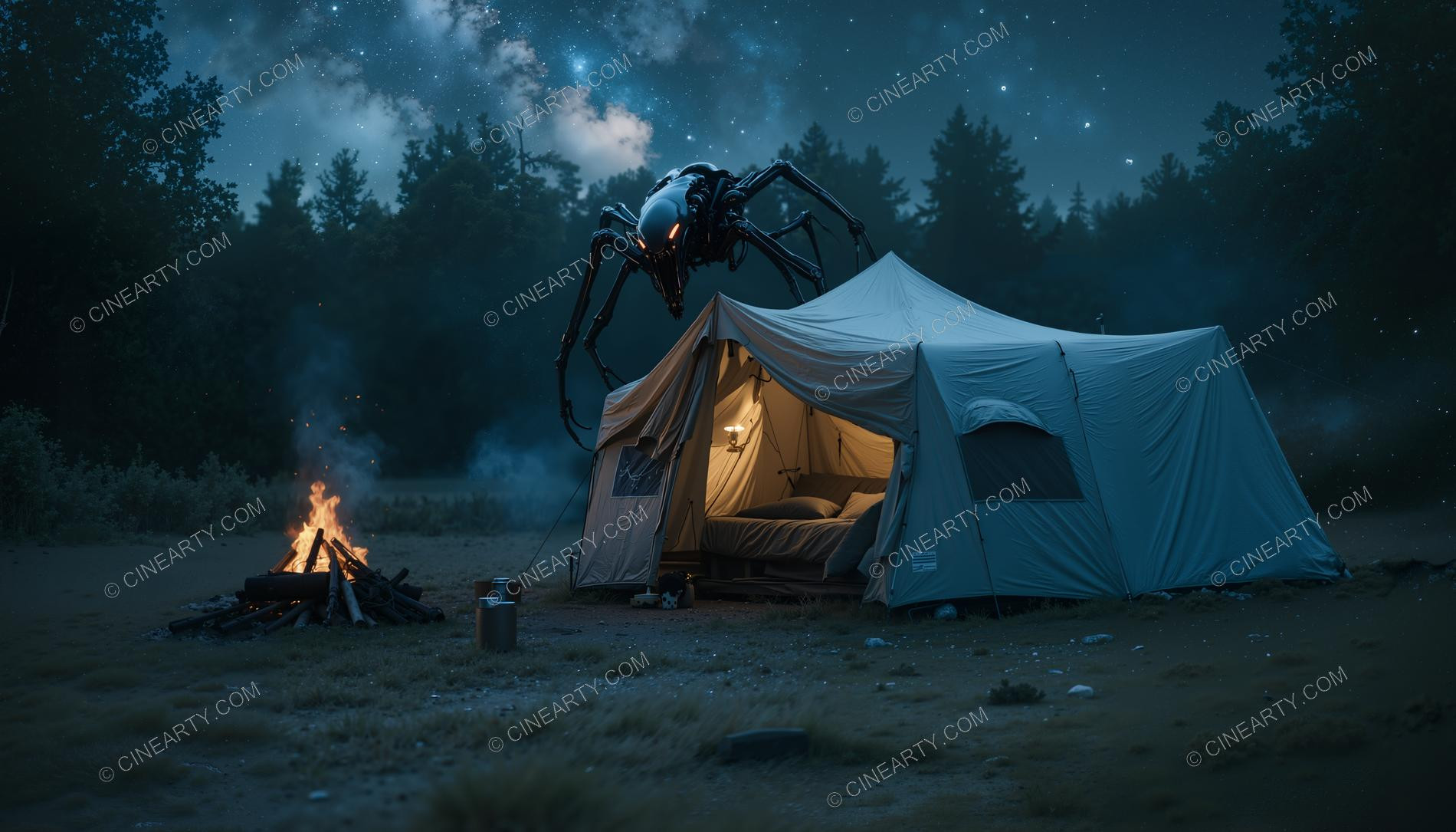 Tourists and the Mutant Spider 96757