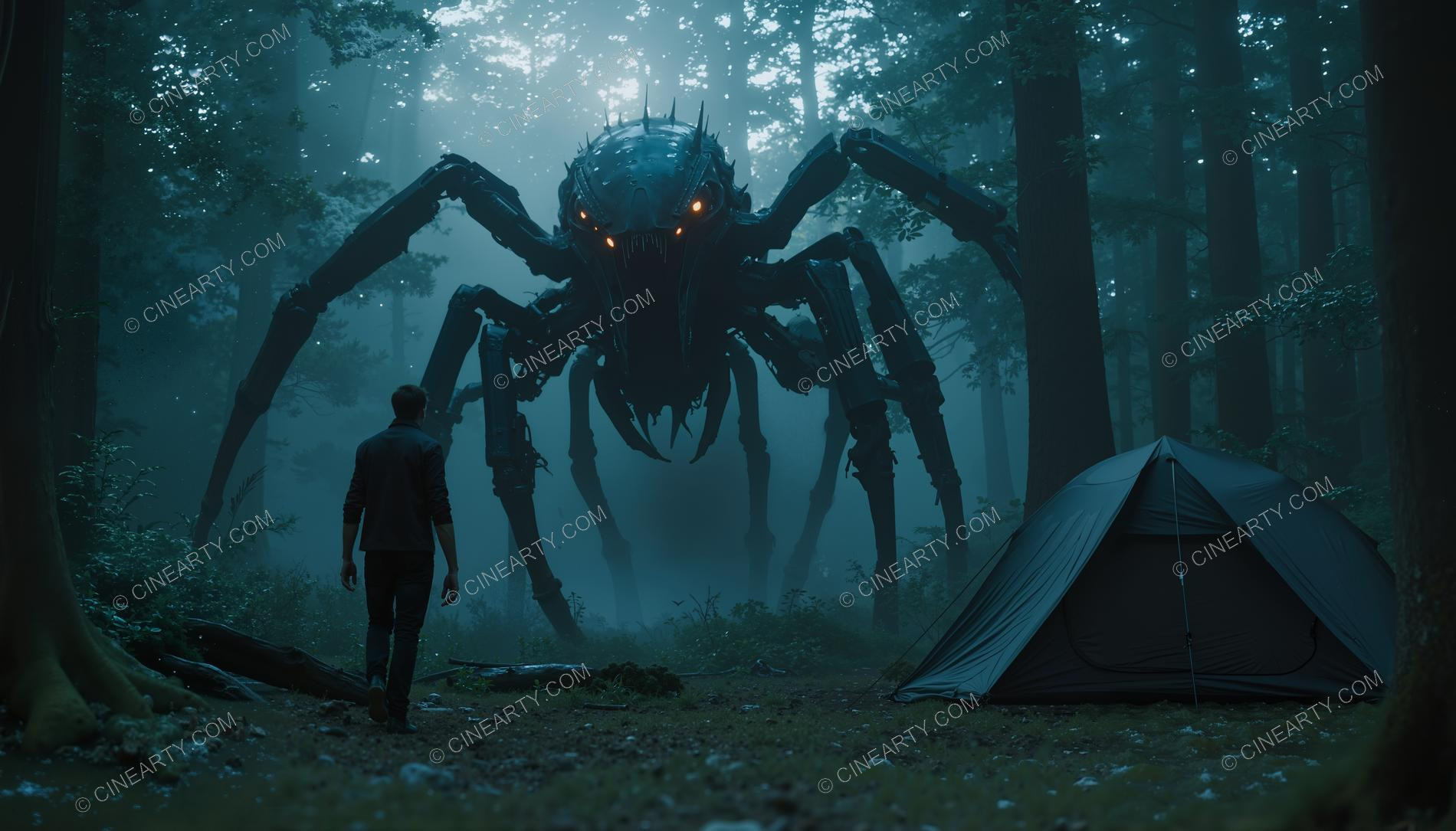 Tourists and the Mutant Spider 73657