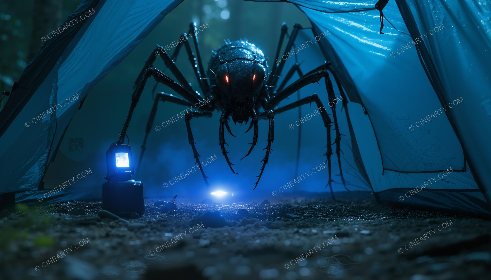 Tourists and the Mutant Spider 09448
