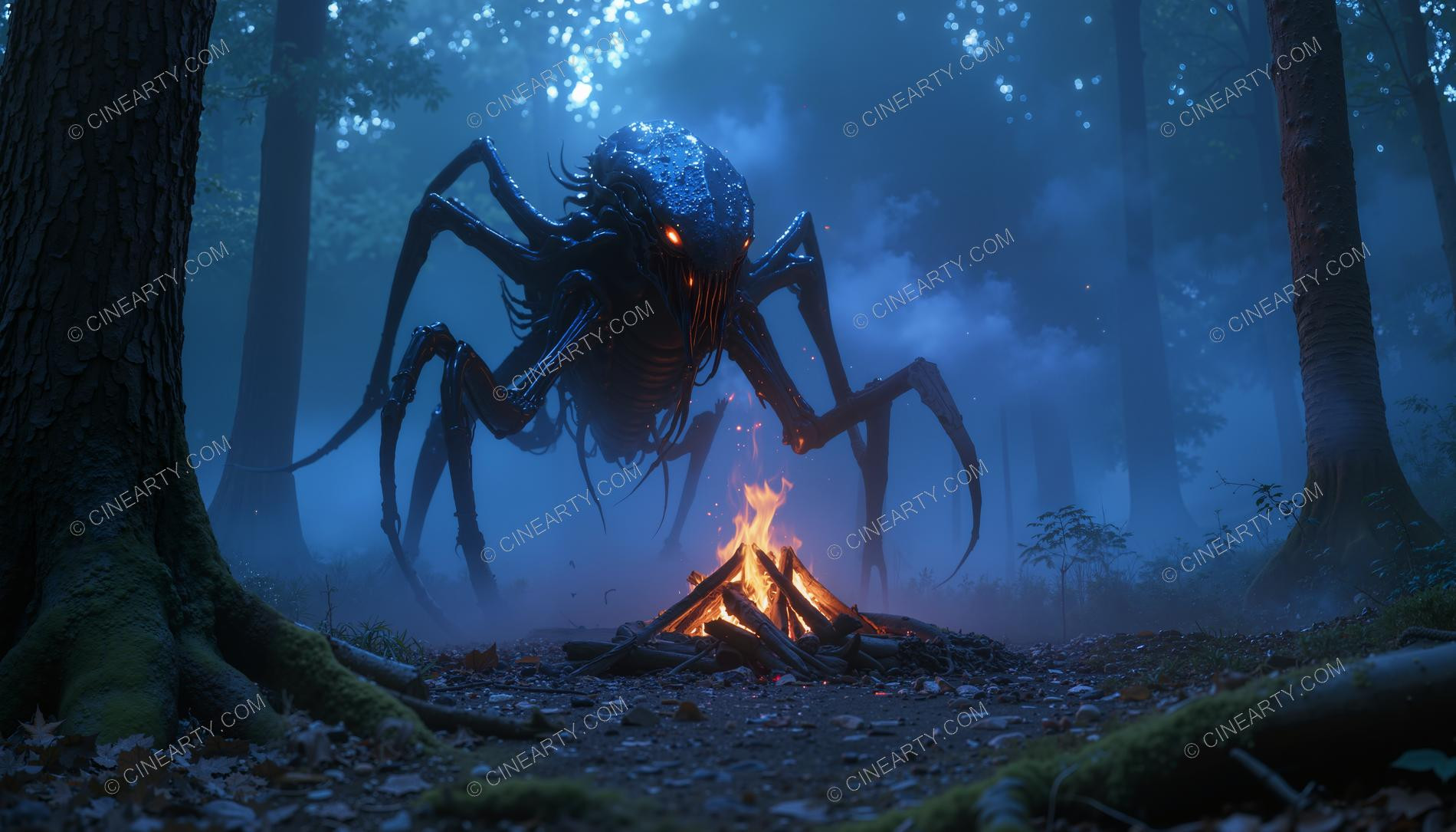 Tourists and the Mutant Spider 32083