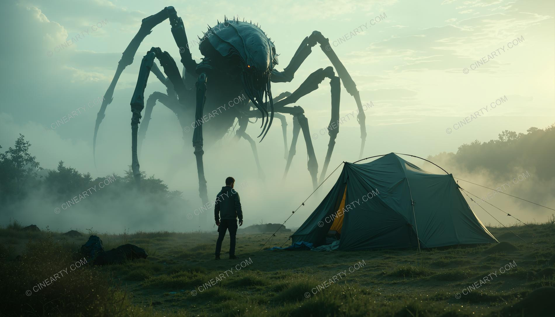 Tourists and the Mutant Spider 47503