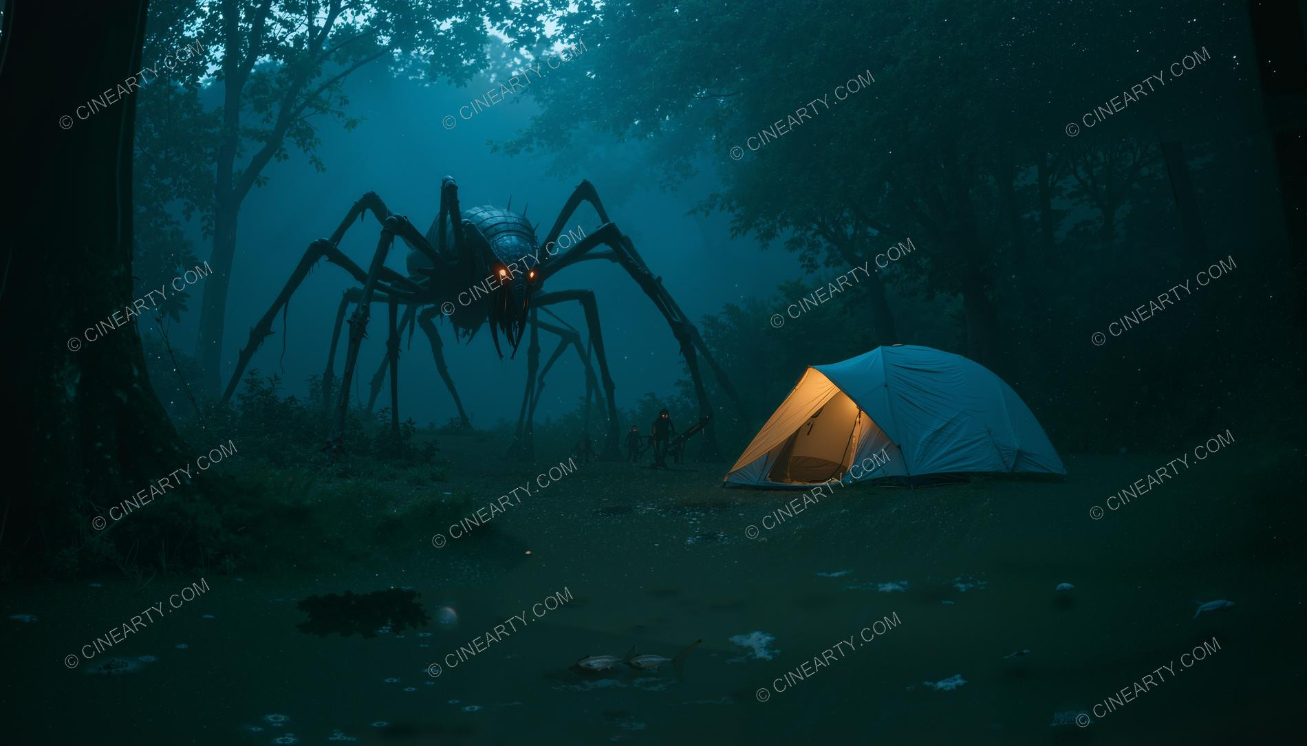 Tourists and the Mutant Spider 47180