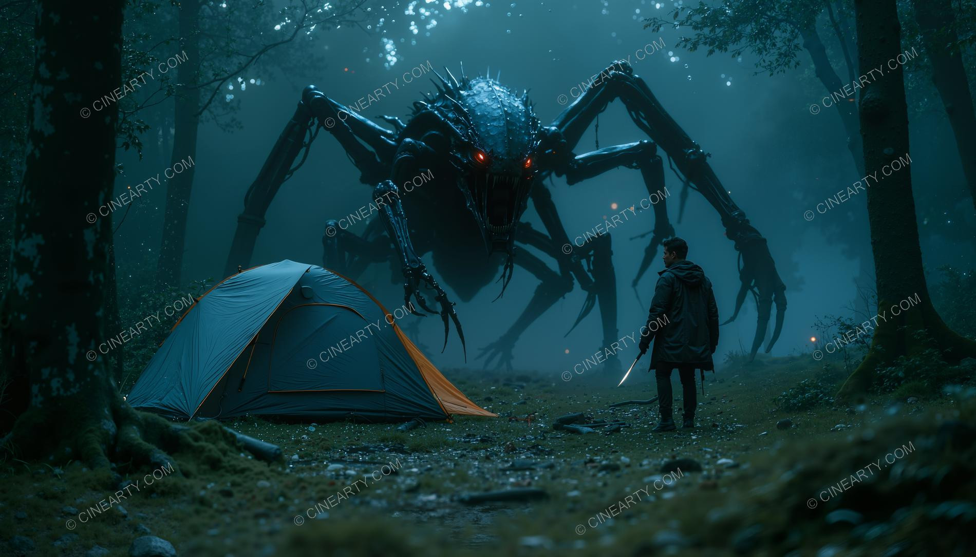 Tourists and the Mutant Spider 57064