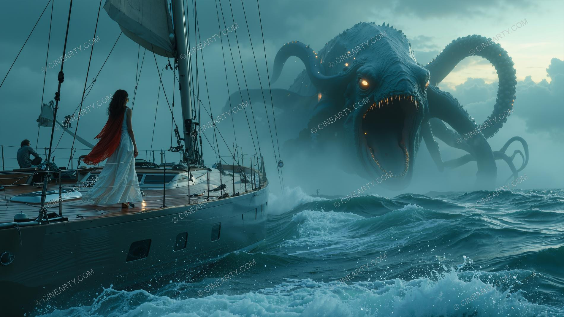 Deep-Sea Monsters in Mist 34733