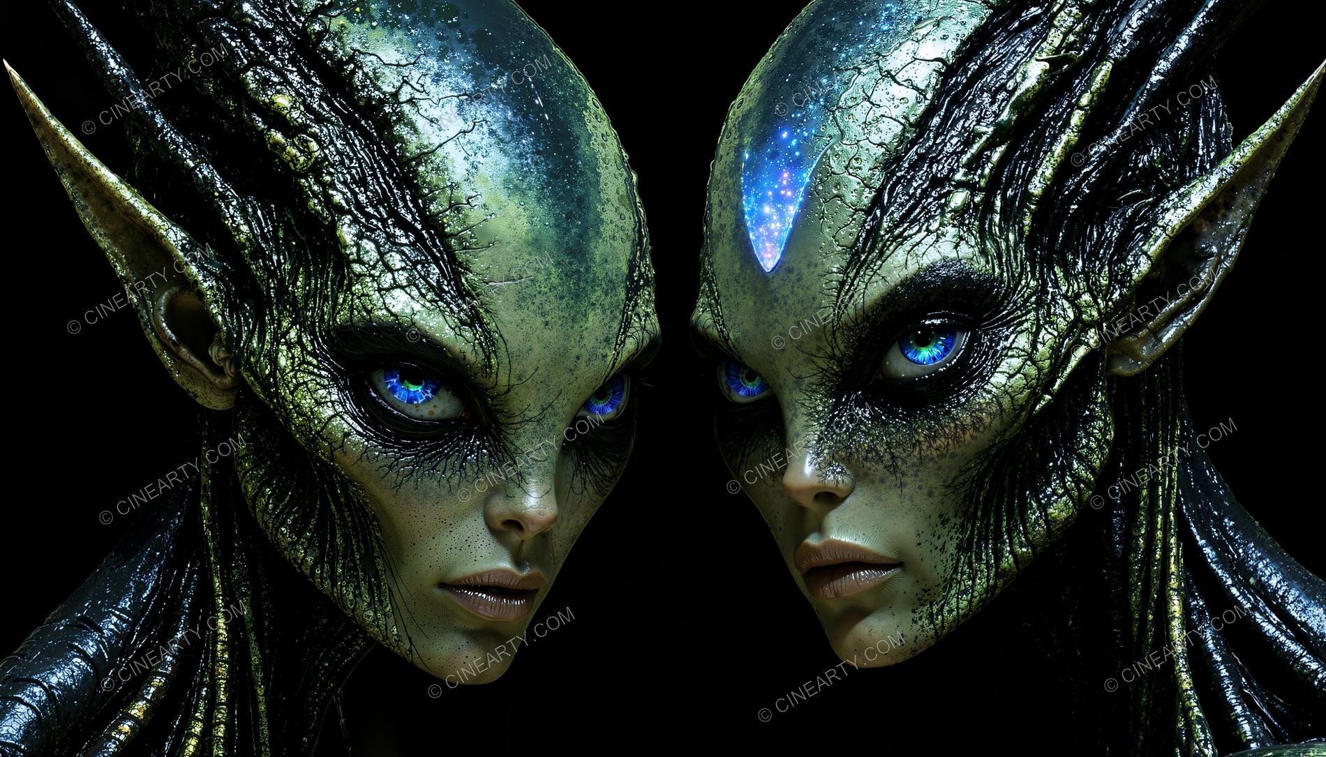 Alien Couple Portrait 90246