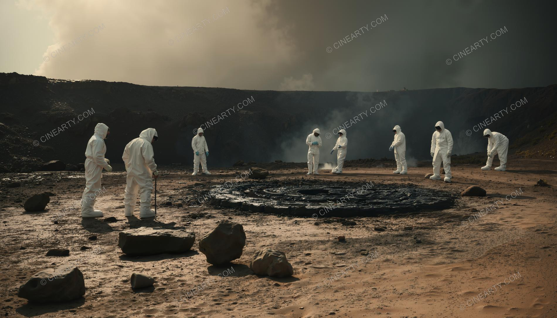 Anomalies in the Crater of an Extinct Volcano 80701