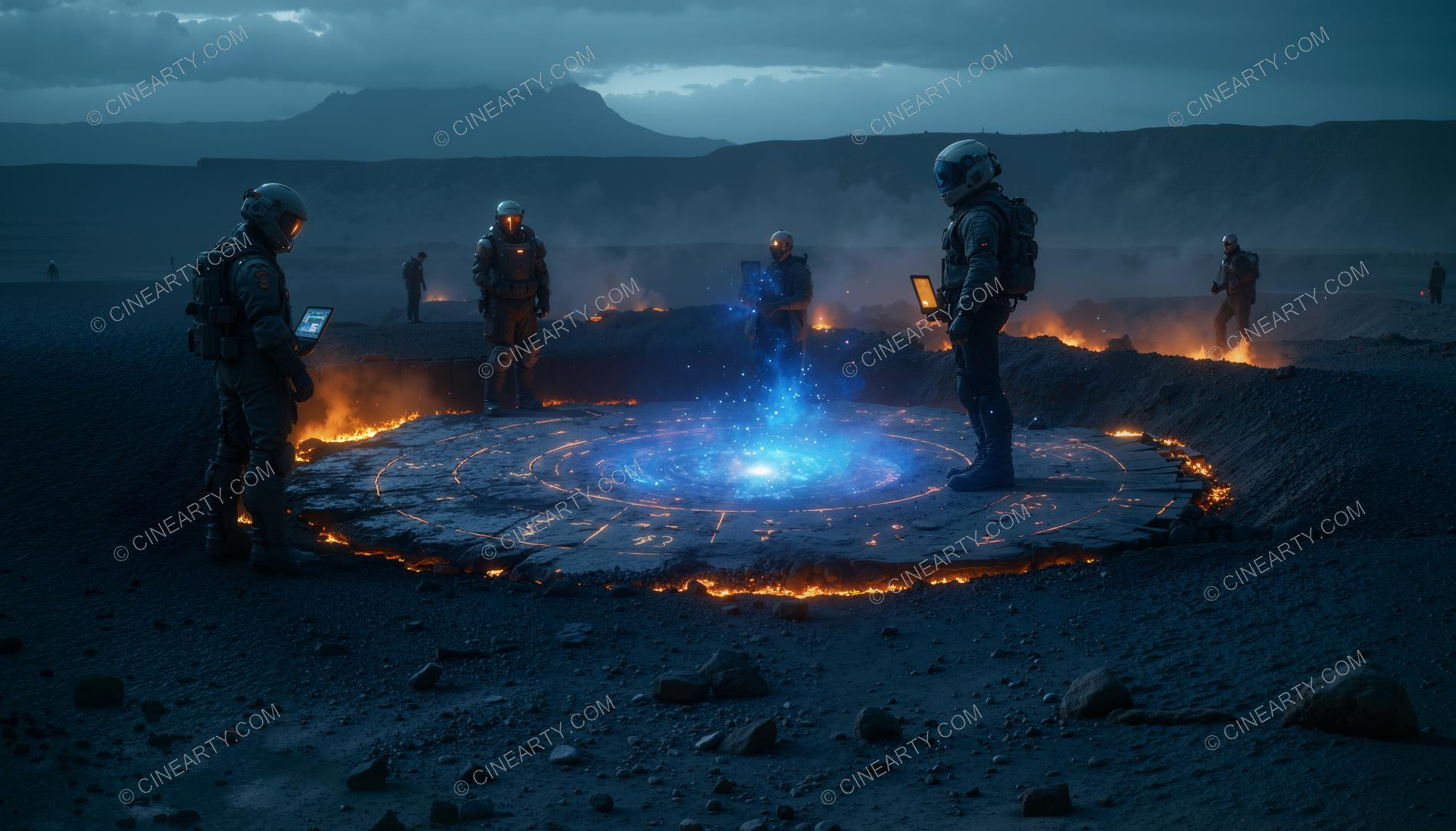 Anomalies in the Crater of an Extinct Volcano 40531