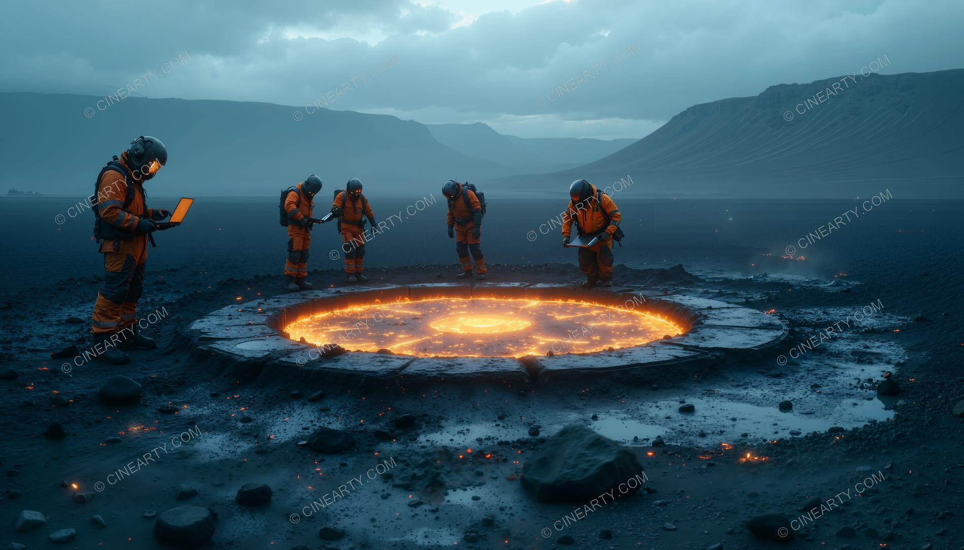 Anomalies in the Crater of an Extinct Volcano 79168