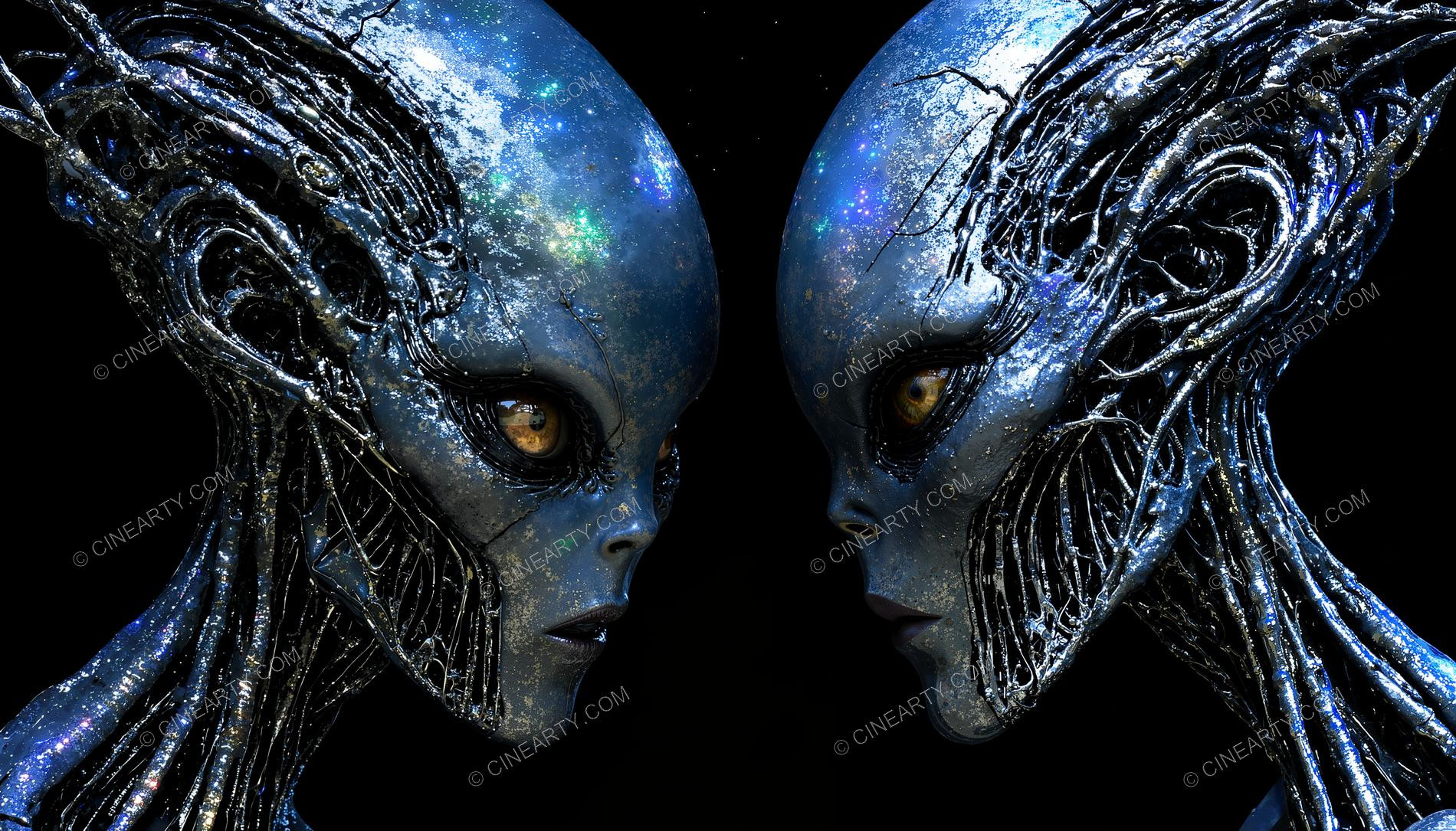 Alien Couple Portrait 90007