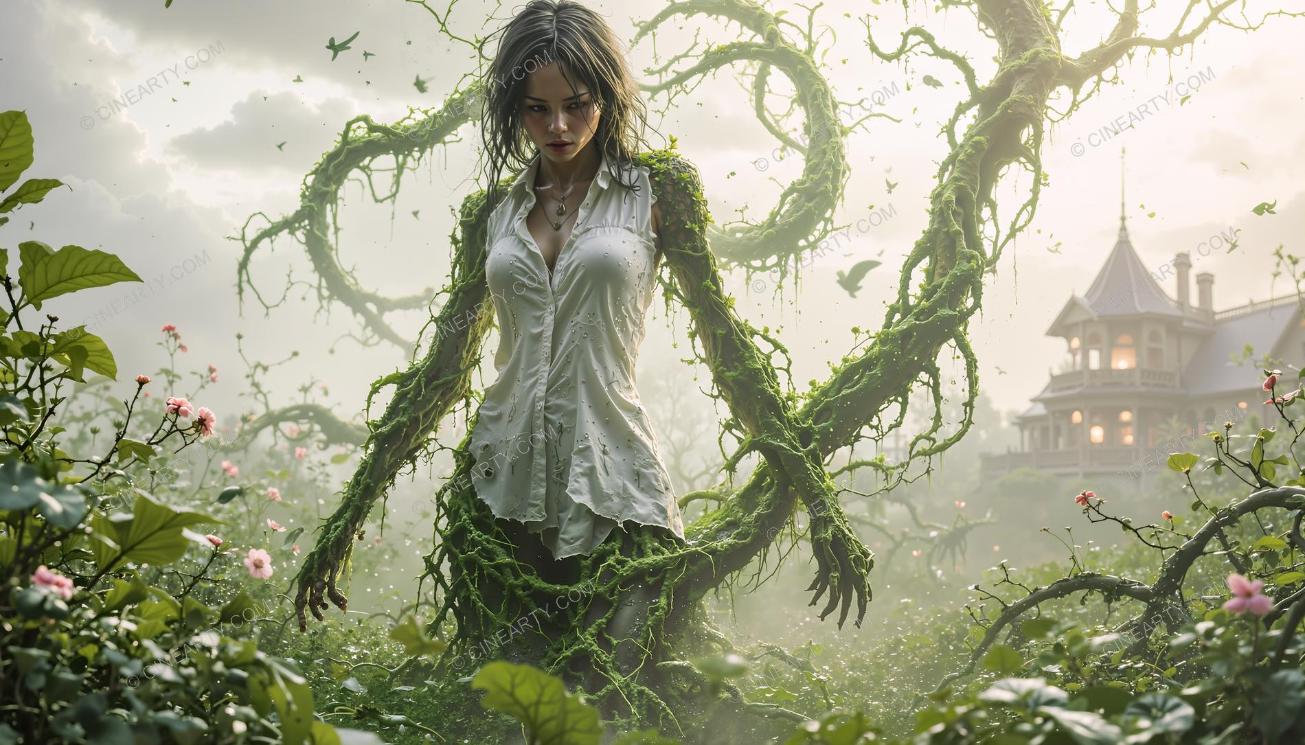 Girl-Plant Hybrid Transformation 05286