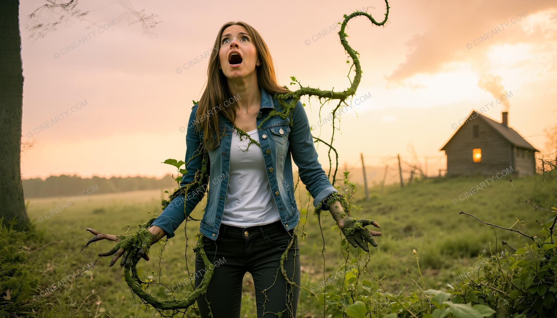 Girl-Plant Hybrid Transformation 32912