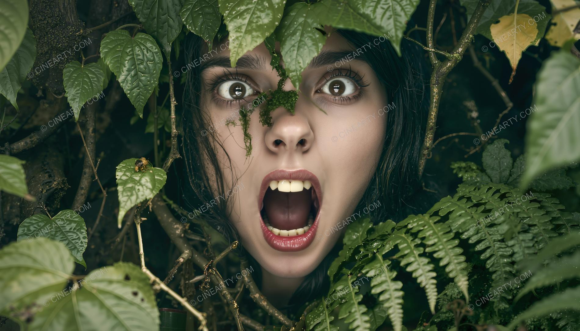 Portrait of a Girl in Symbiosis with Plants 2 18562
