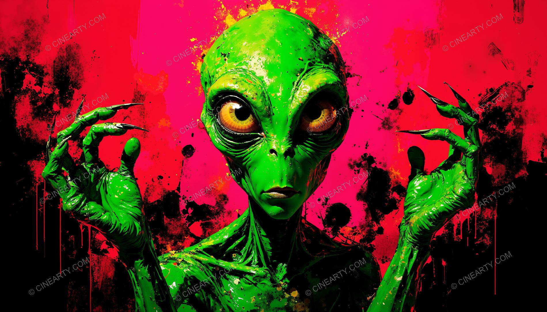 Alien Psychedelic Portrait 40574