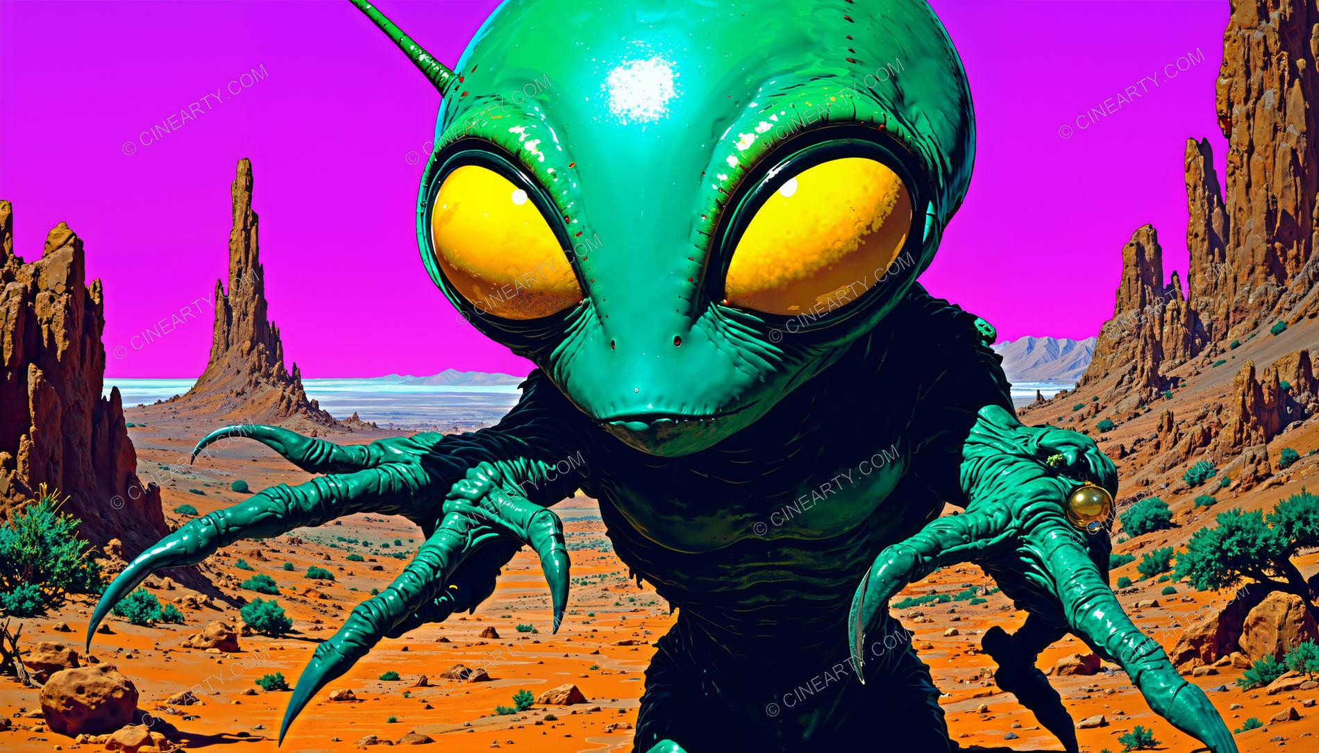 Alien Psychedelic Portrait 34047