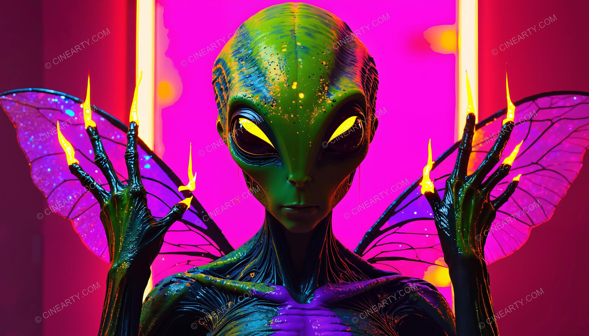 Alien Psychedelic Portrait 44509
