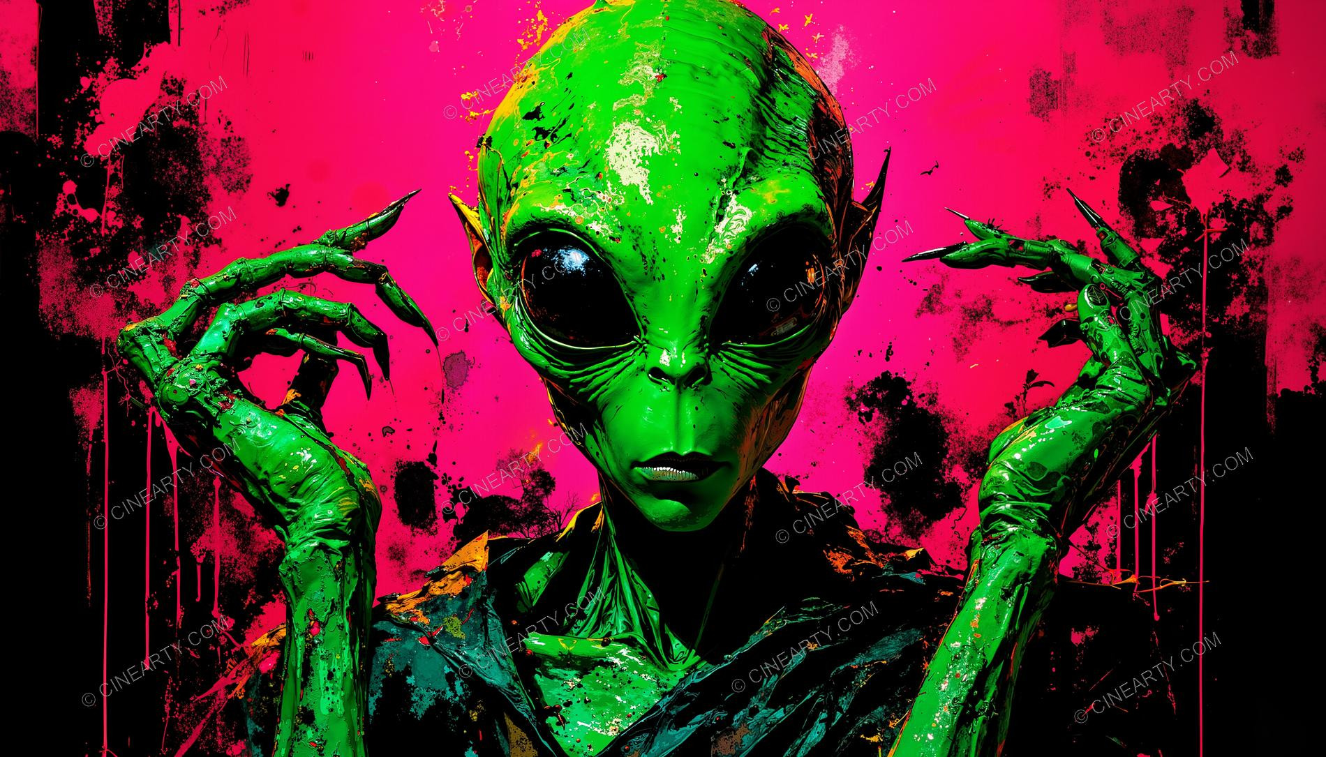 Alien Psychedelic Portrait 07928