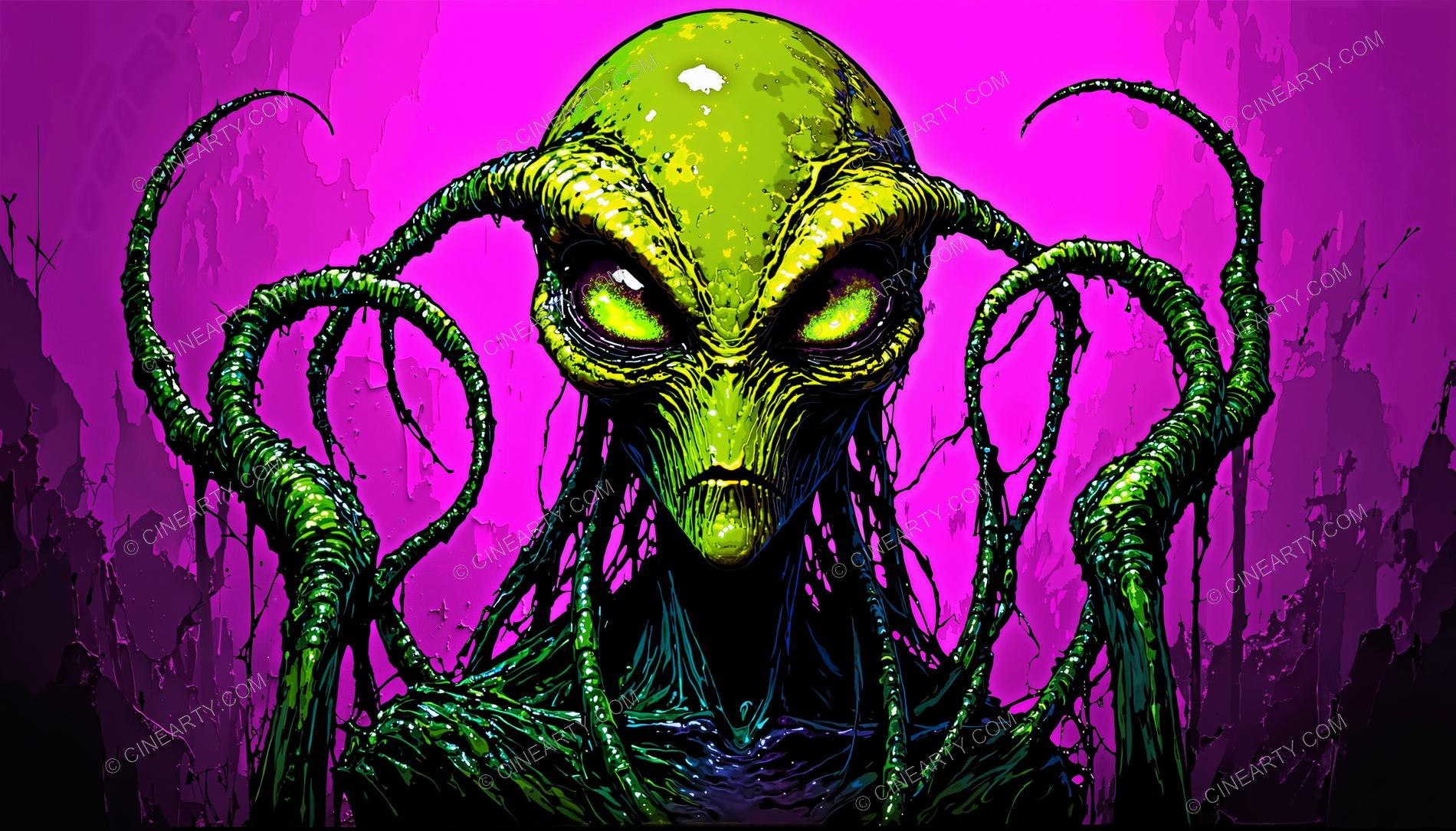 Alien Psychedelic Portrait 12032