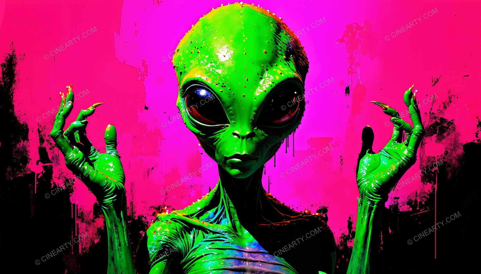 Alien Psychedelic Portrait 76247