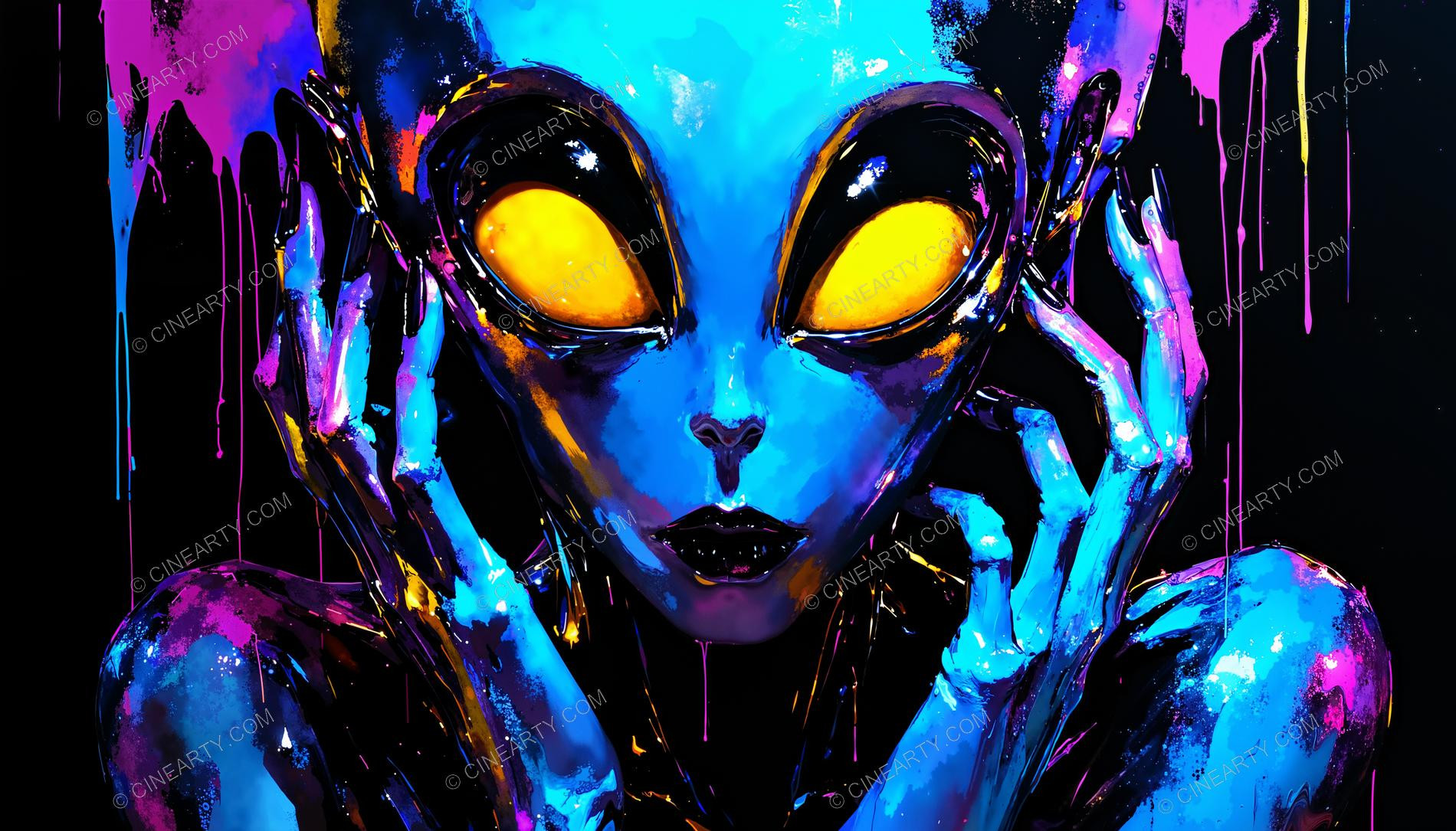 Alien Psychedelic Portrait 79137