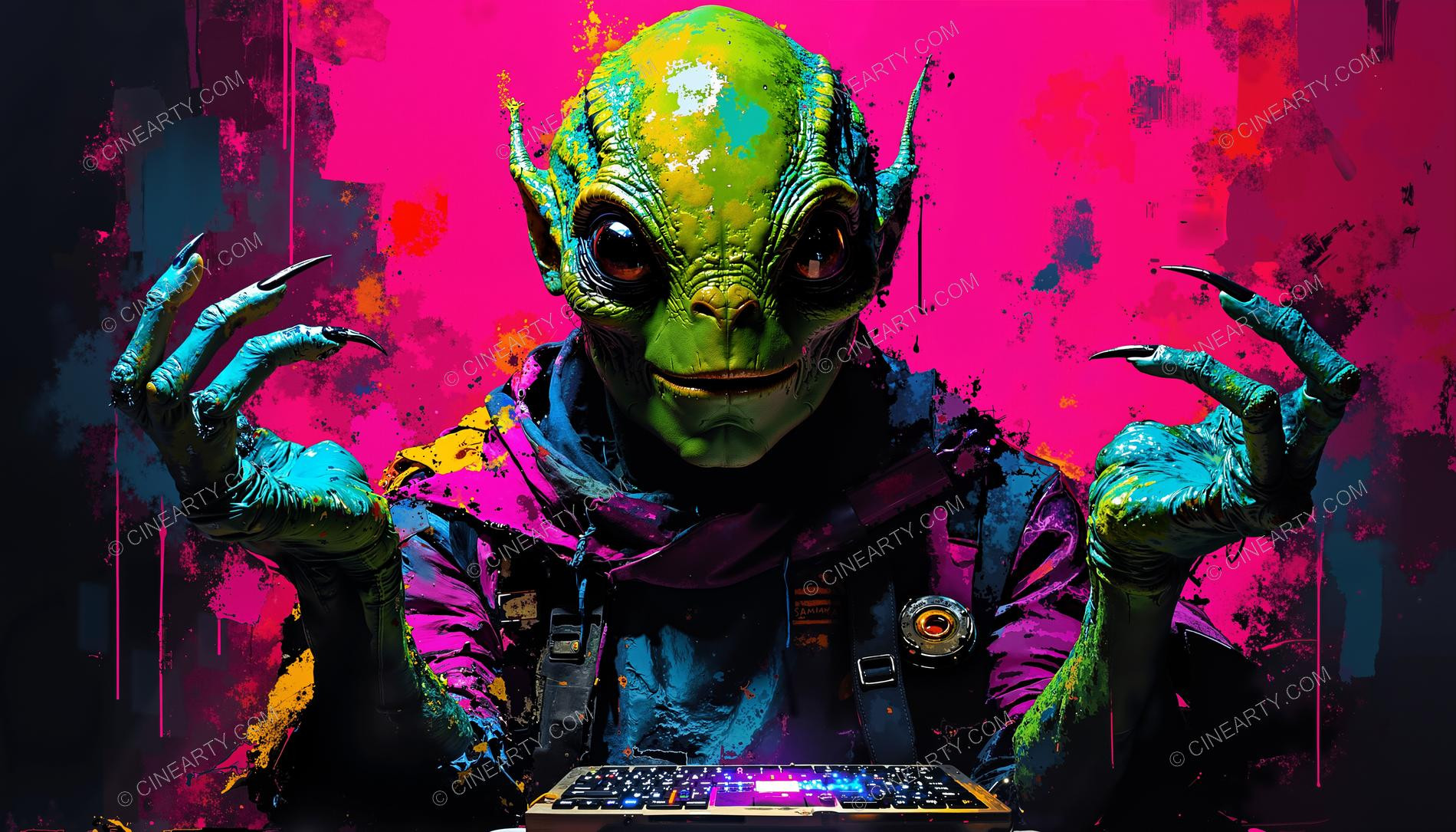 Alien Psychedelic Portrait 26570