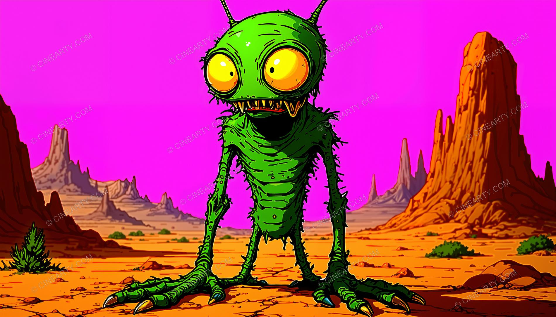 Alien Psychedelic Portrait 85078