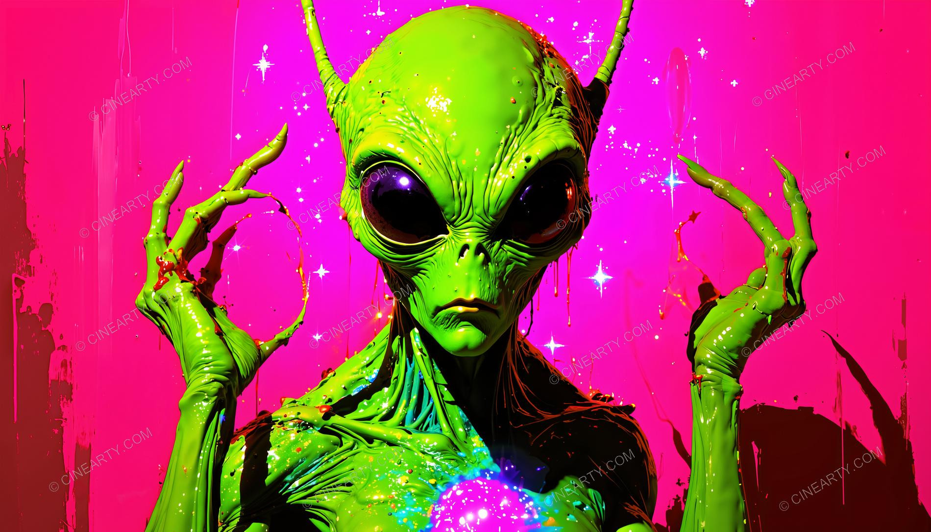 Alien Psychedelic Portrait 05822