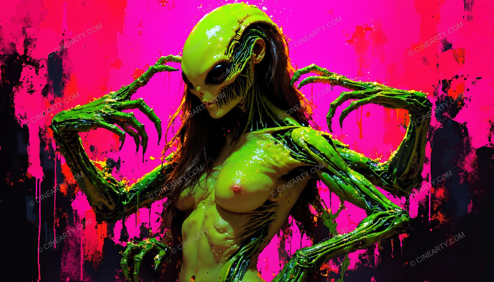 Alien Psychedelic Portrait 60781