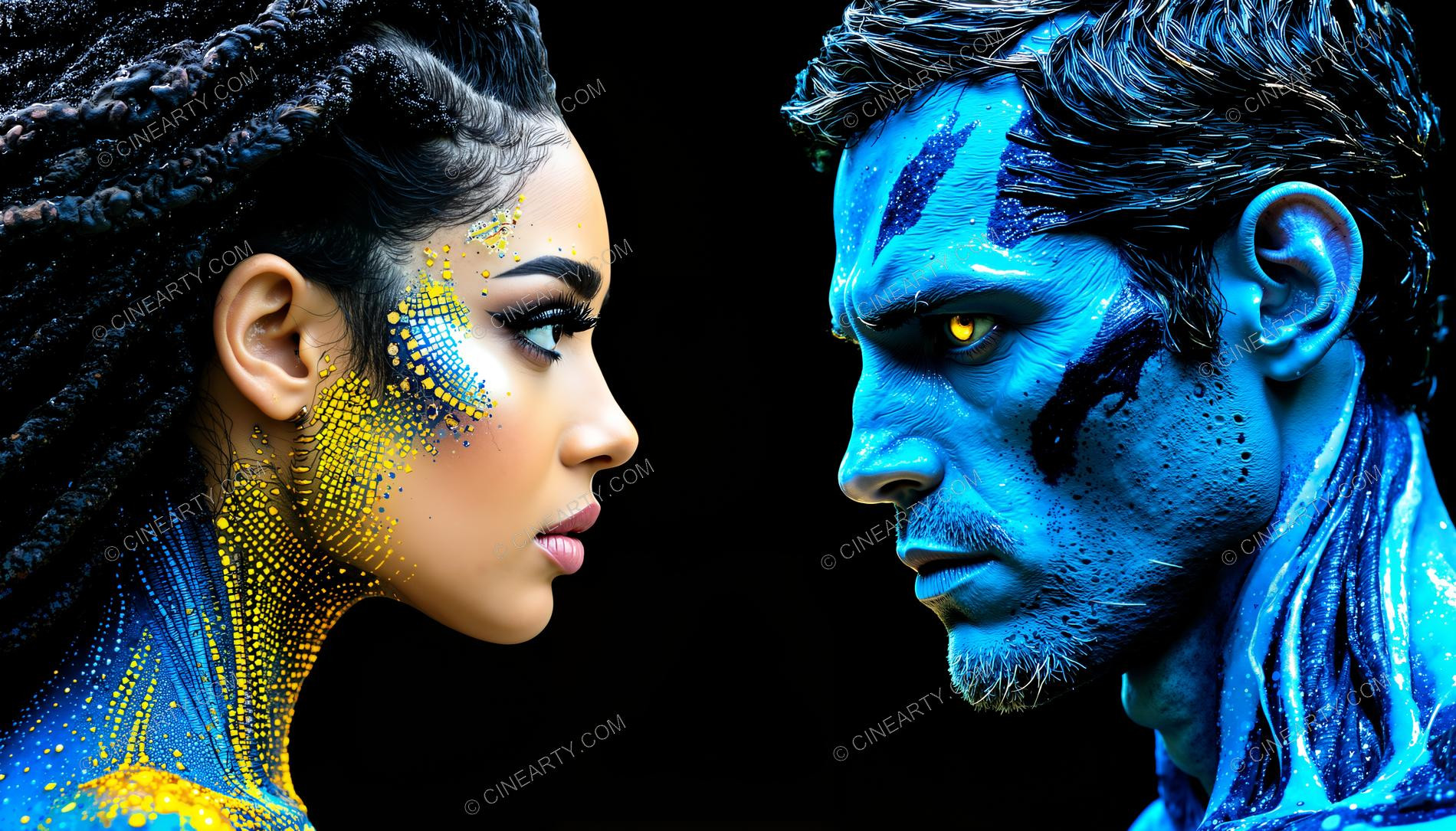 Human and Alien Couple Portrait 40688