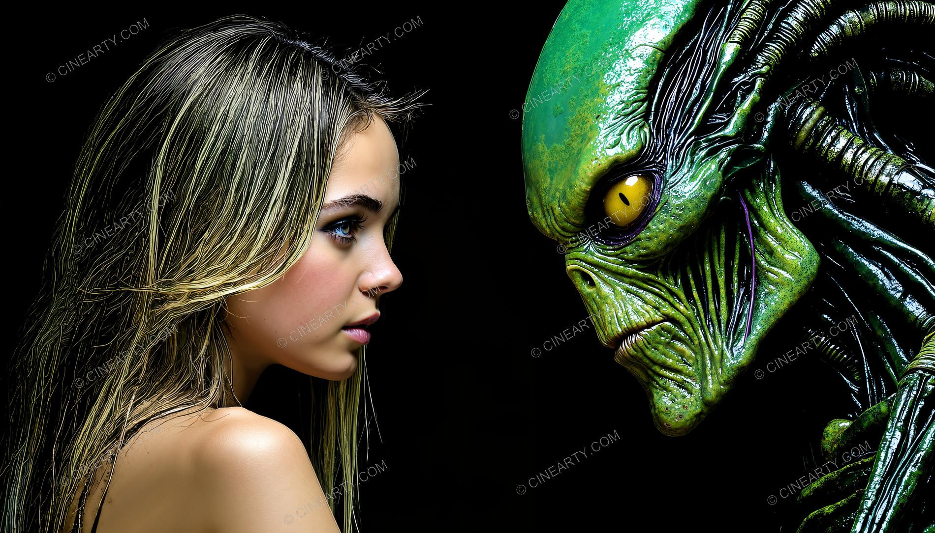 Human and Alien Couple Portrait 58561