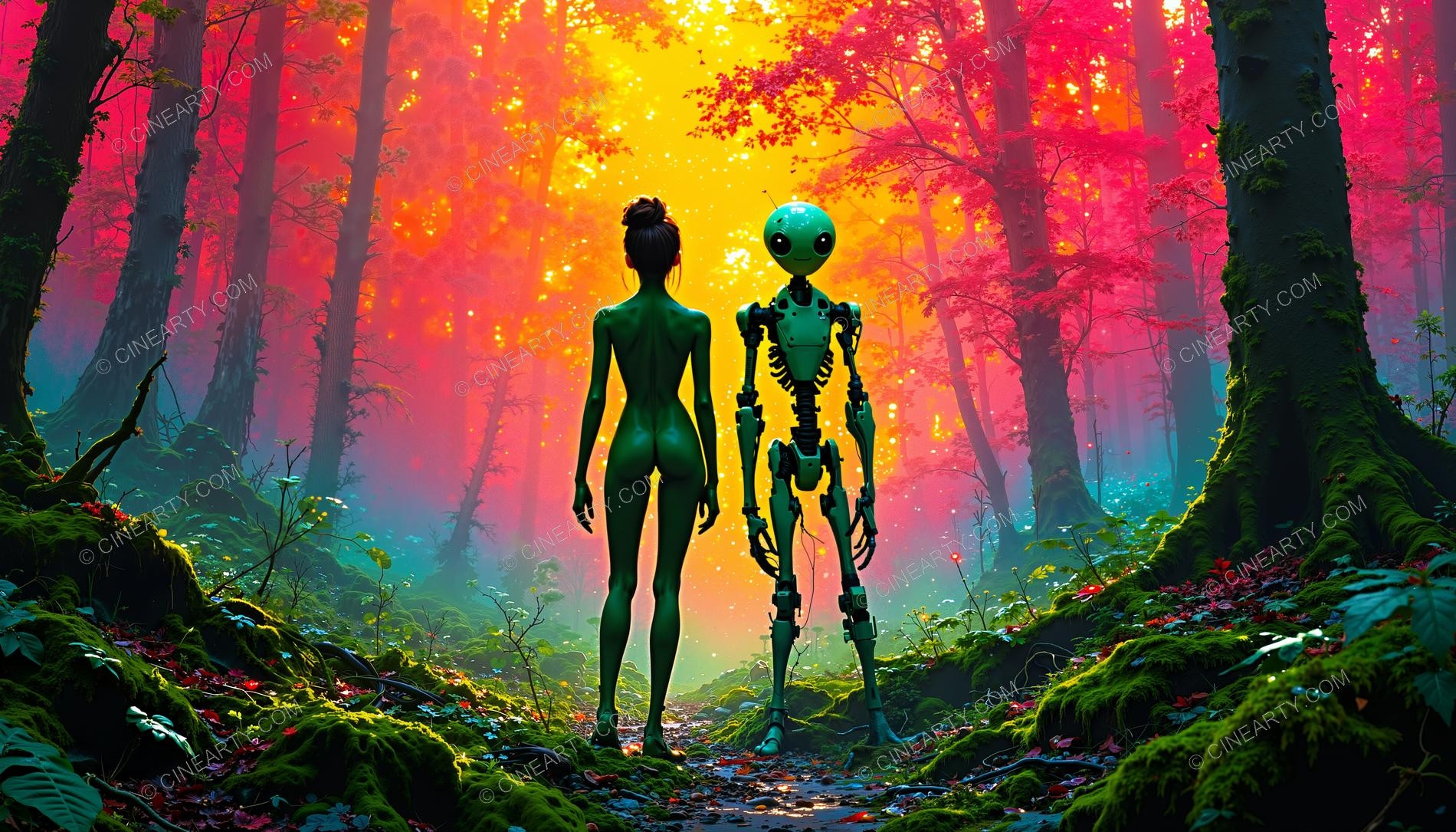 Human and Alien Couple Portrait 19524