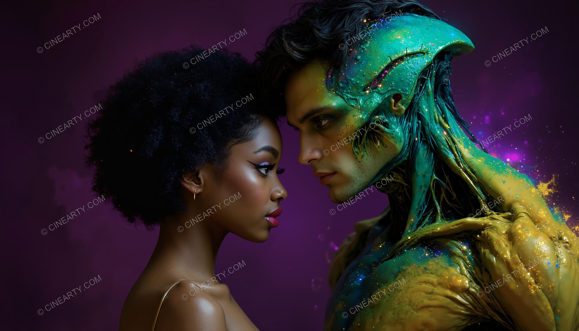 Human and Alien Couple Portrait 64389