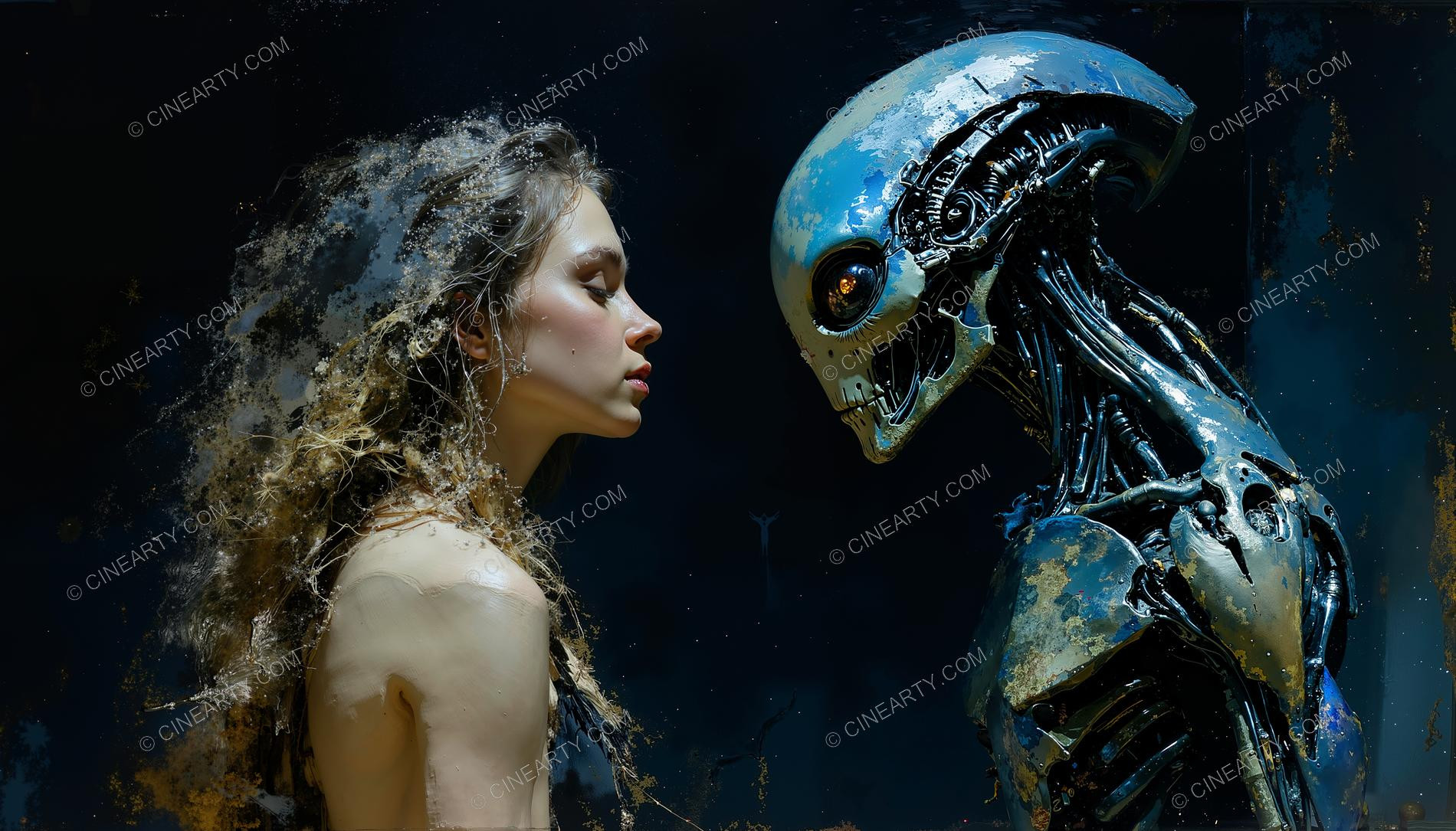 Human and Alien Couple Portrait 39656