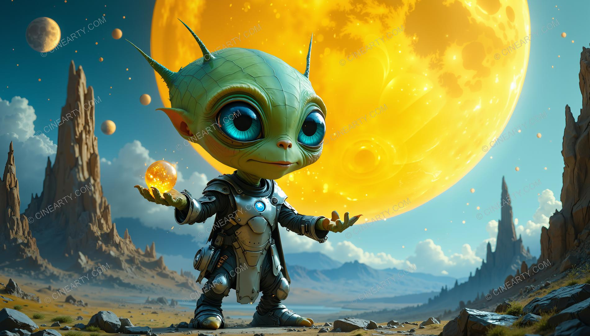 Small Alien on Another Planet 08592