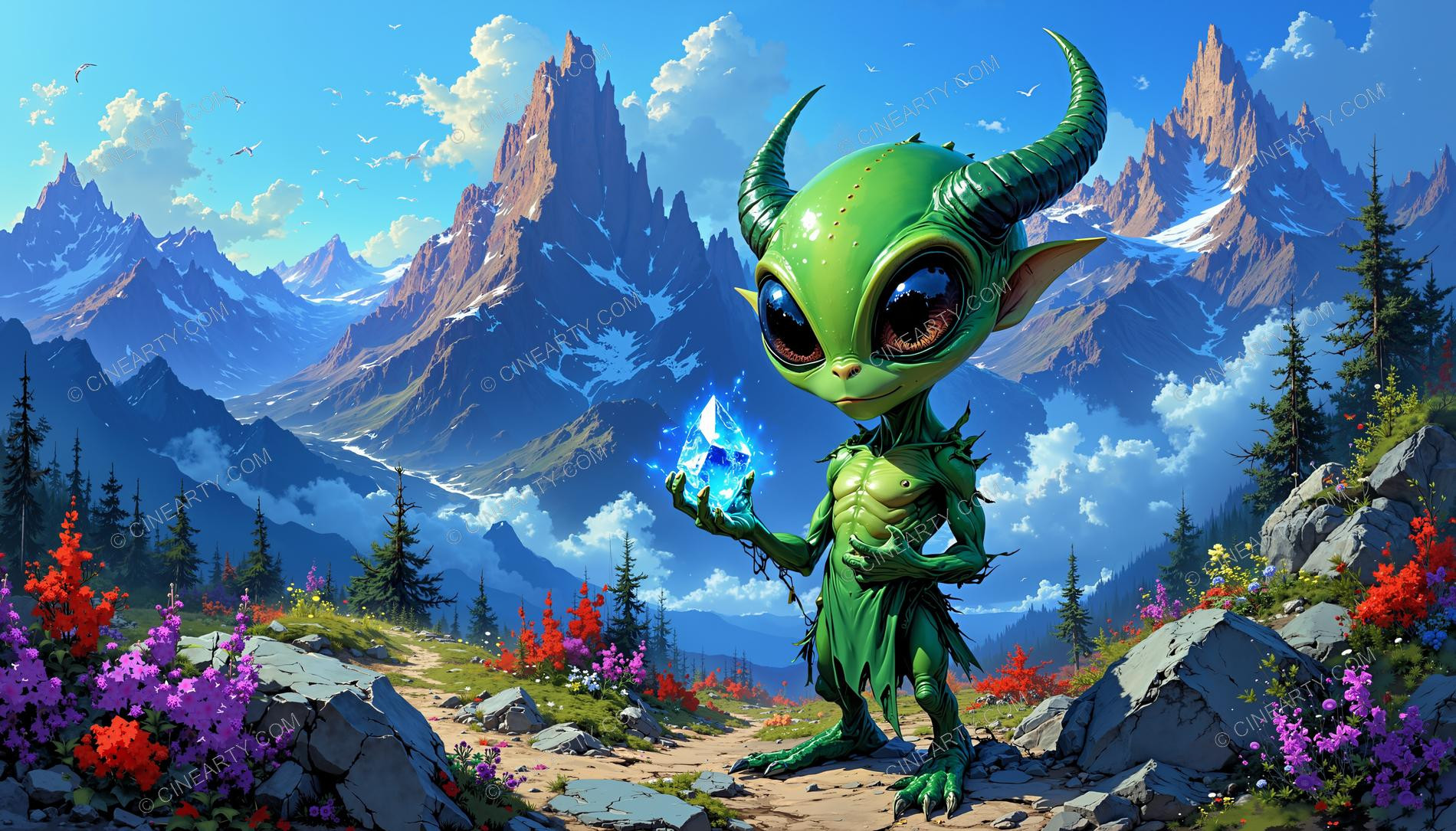 Small Alien on Another Planet 93349