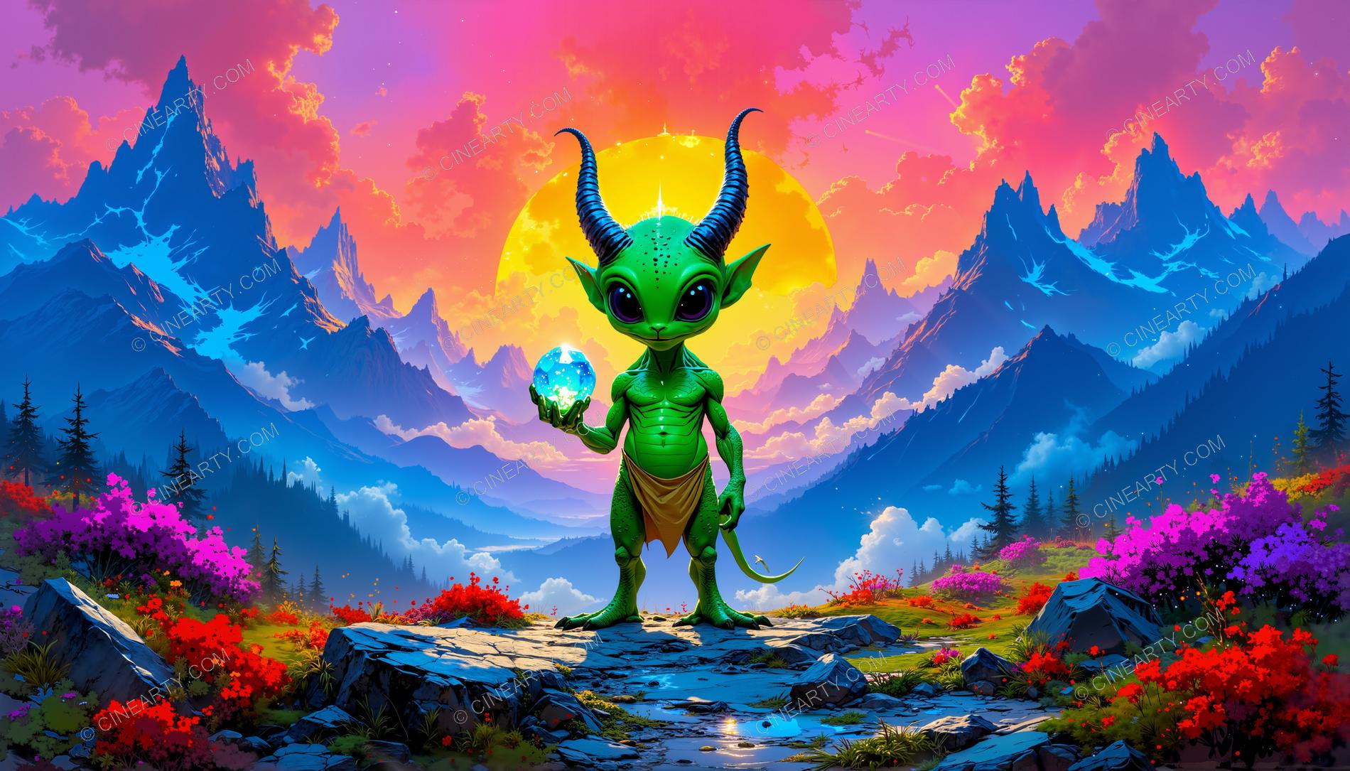 Small Alien on Another Planet 29610