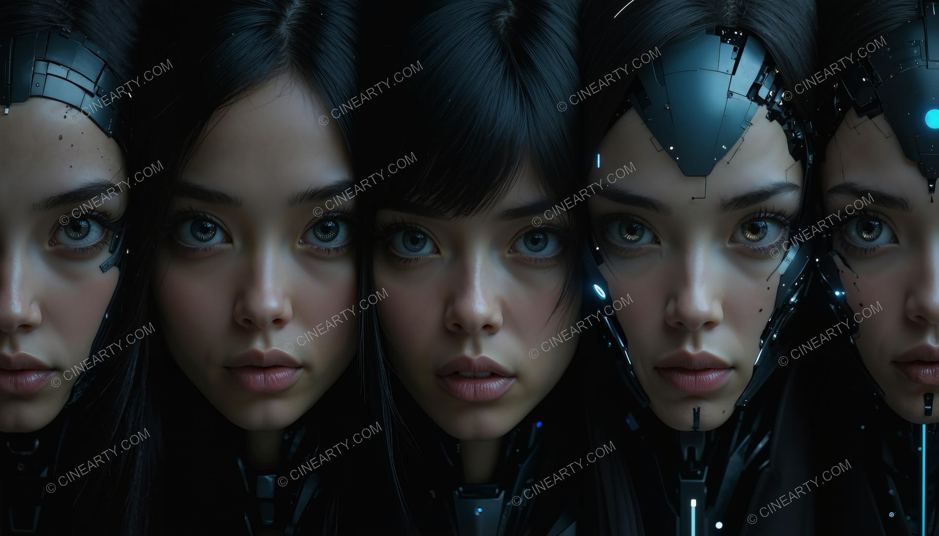 Portrait of Five Beautiful Girls 41699