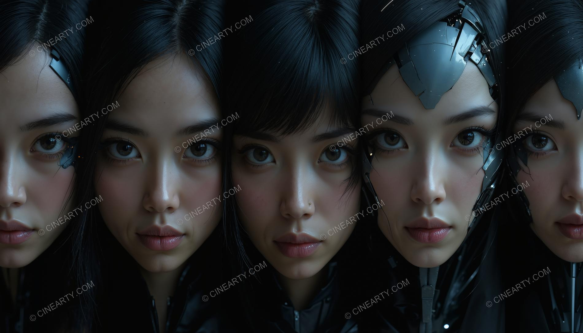 Portrait of Five Beautiful Girls 67717