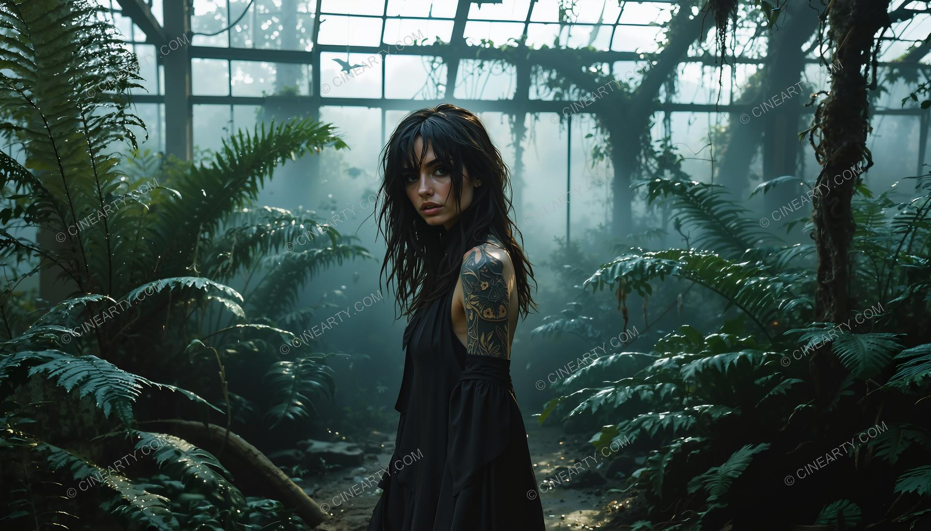 Beautiful Girl in a Greenhouse 87907