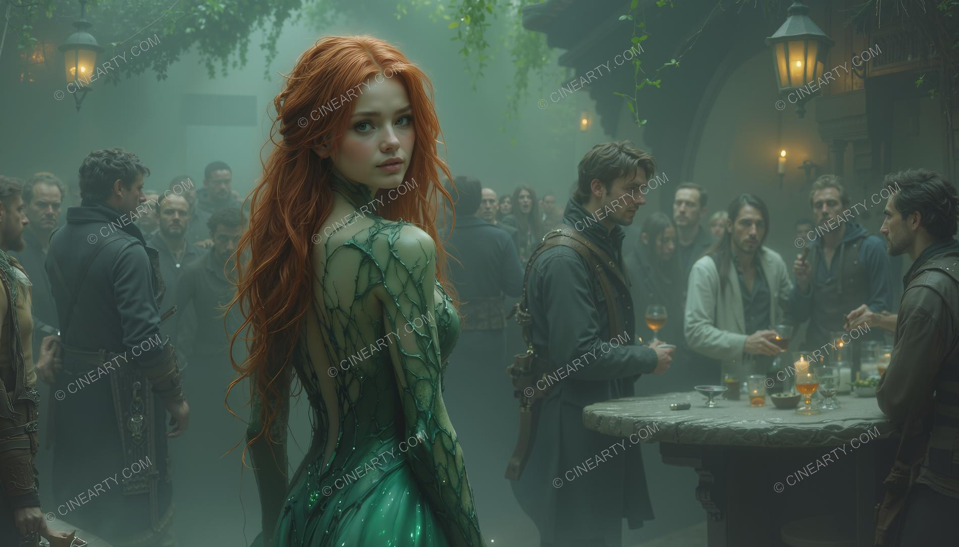 Beautiful Girl in Bar 53978