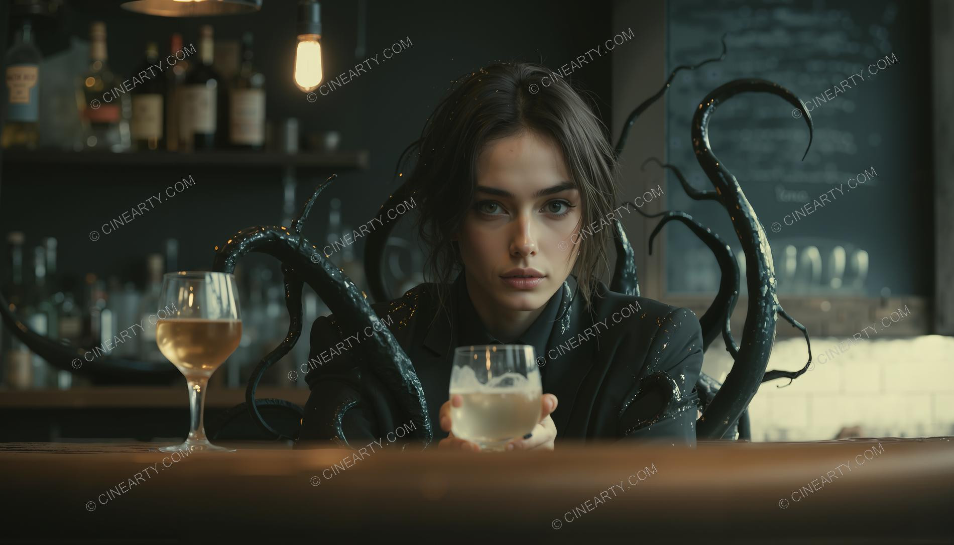 Beautiful Girl in Bar 96831