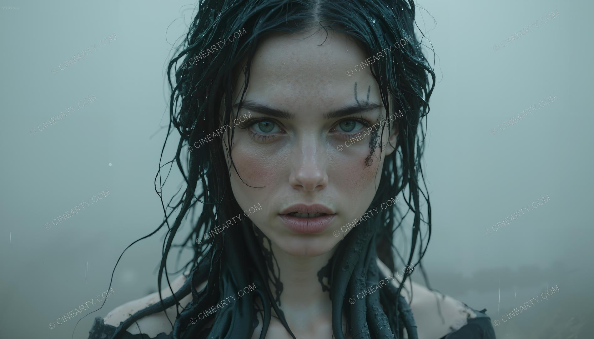 Close-up Portrait of Beatiful Girl 08242