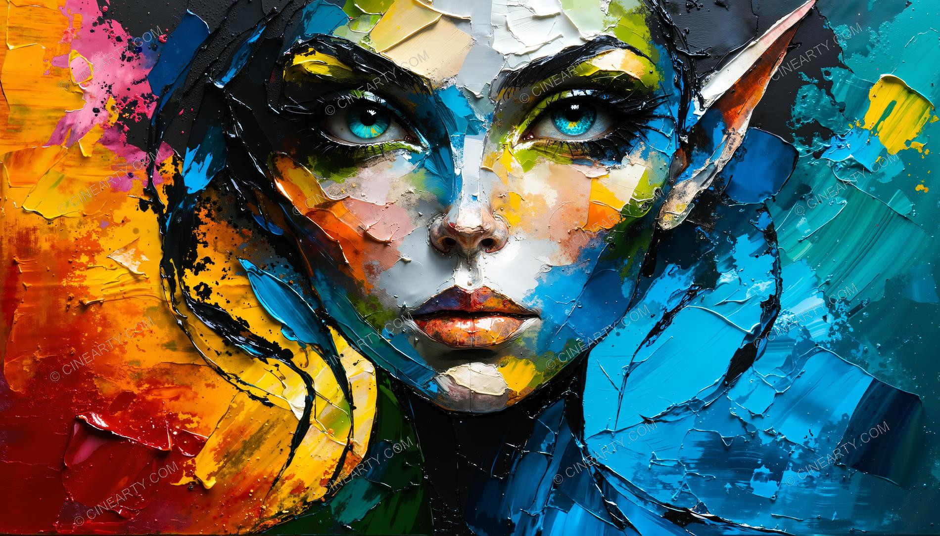 Beautiful Elf Close-up Portrait 54122