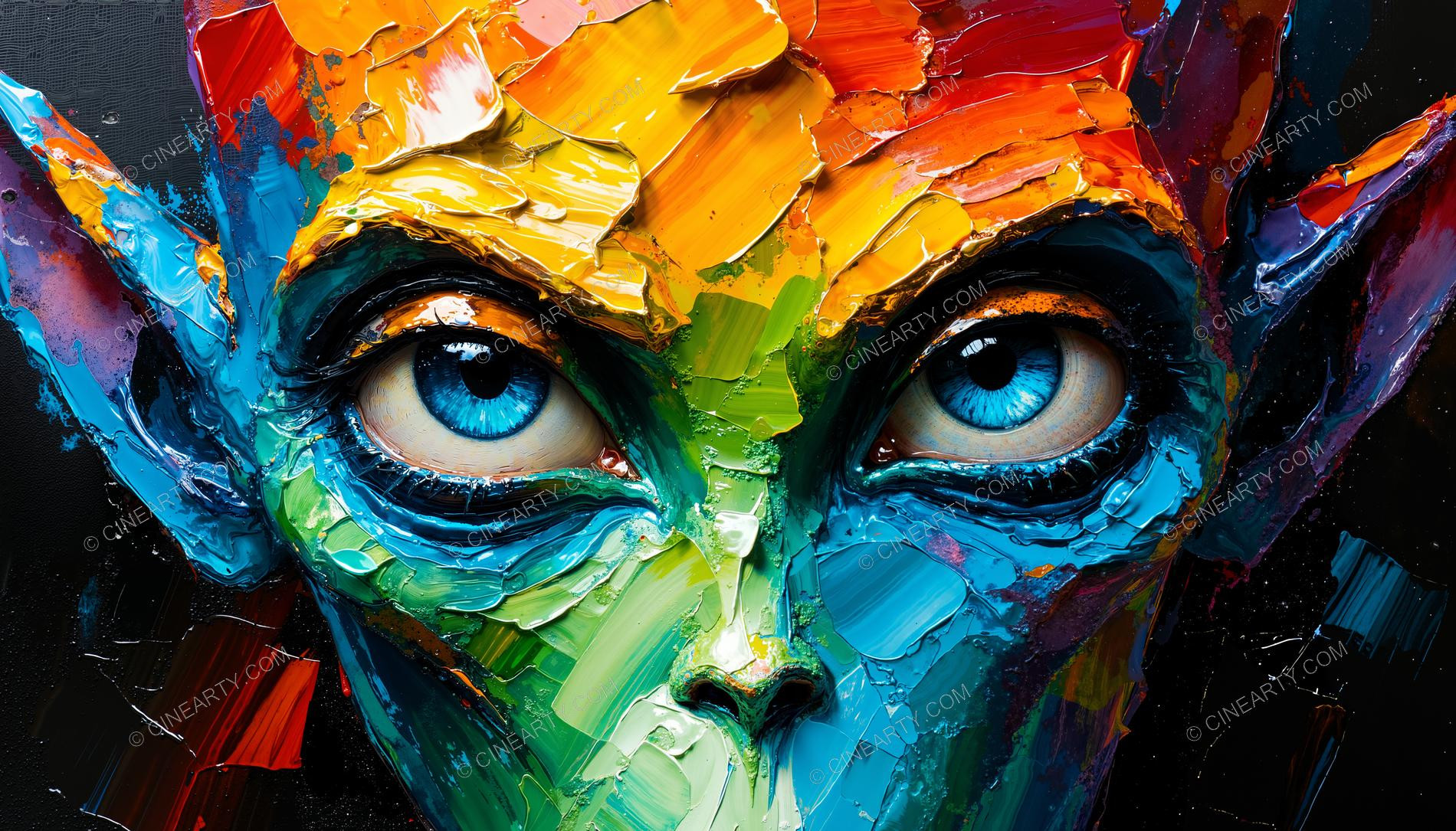 Beautiful Elf Close-up Portrait 61627