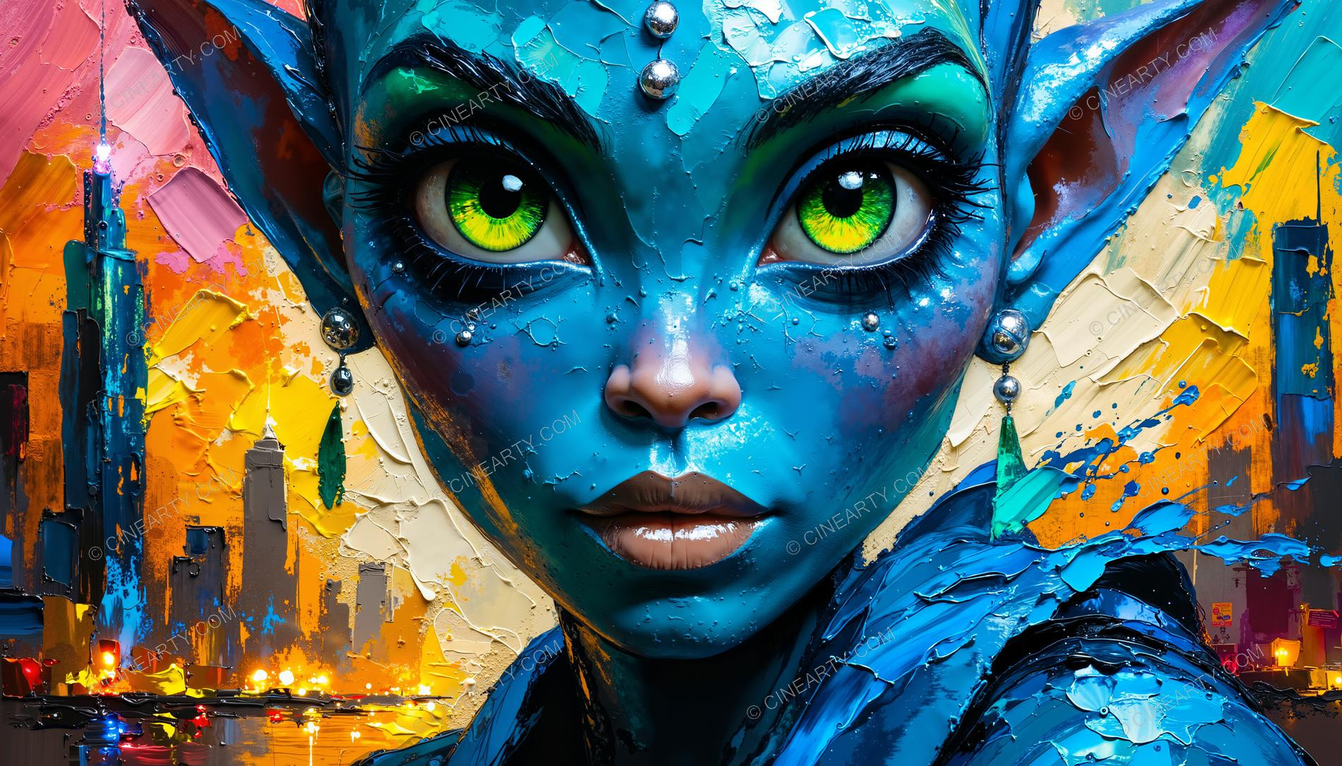 Beautiful Elf Close-up Portrait 04331