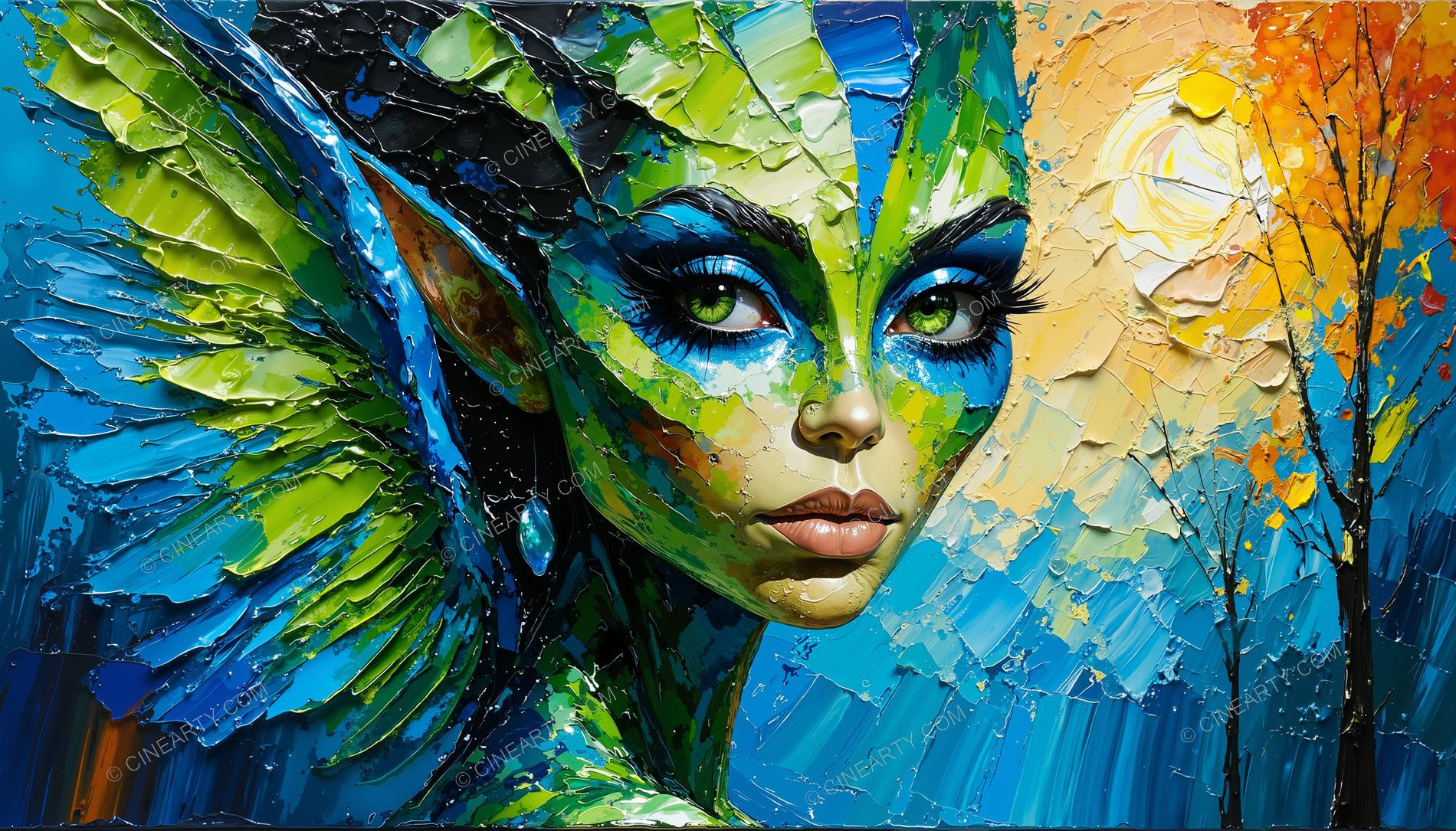 Beautiful Elf Close-up Portrait 87781