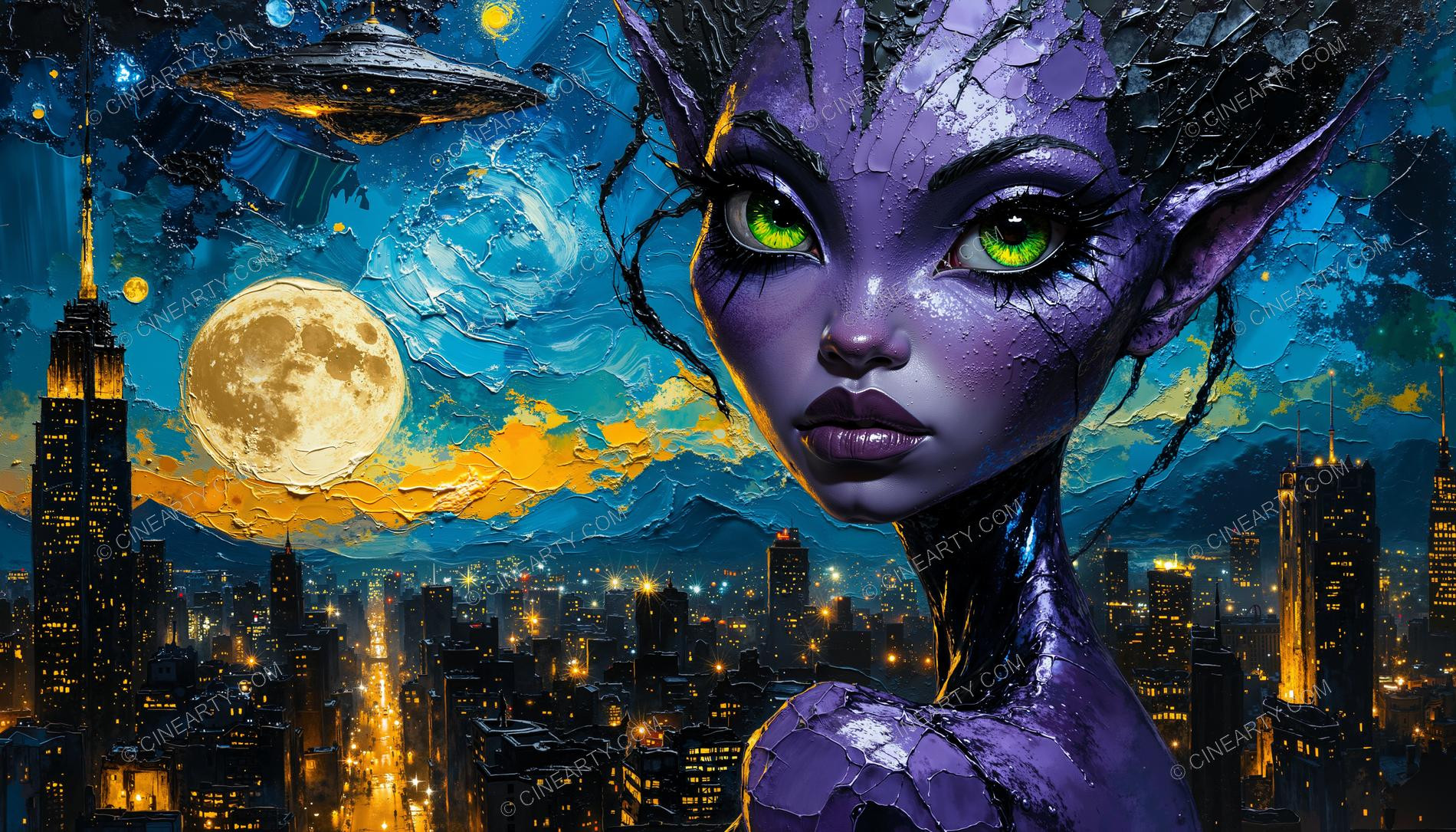 Beautiful Elf Close-up Portrait 16830